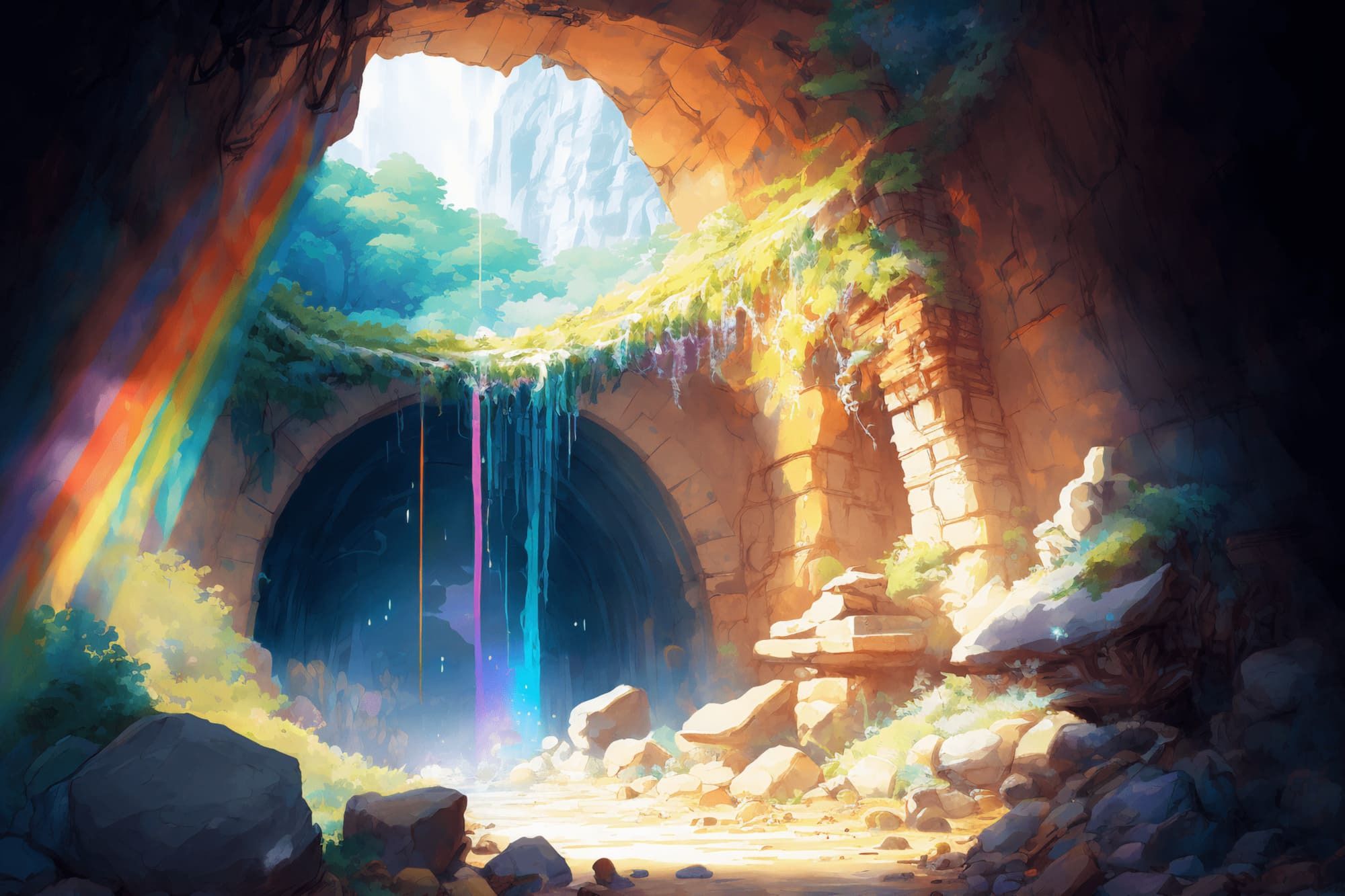 【美麗で幻想的なダンジョン背景】著作権フリーの高解像度画像（100枚） サンプル10ページ目