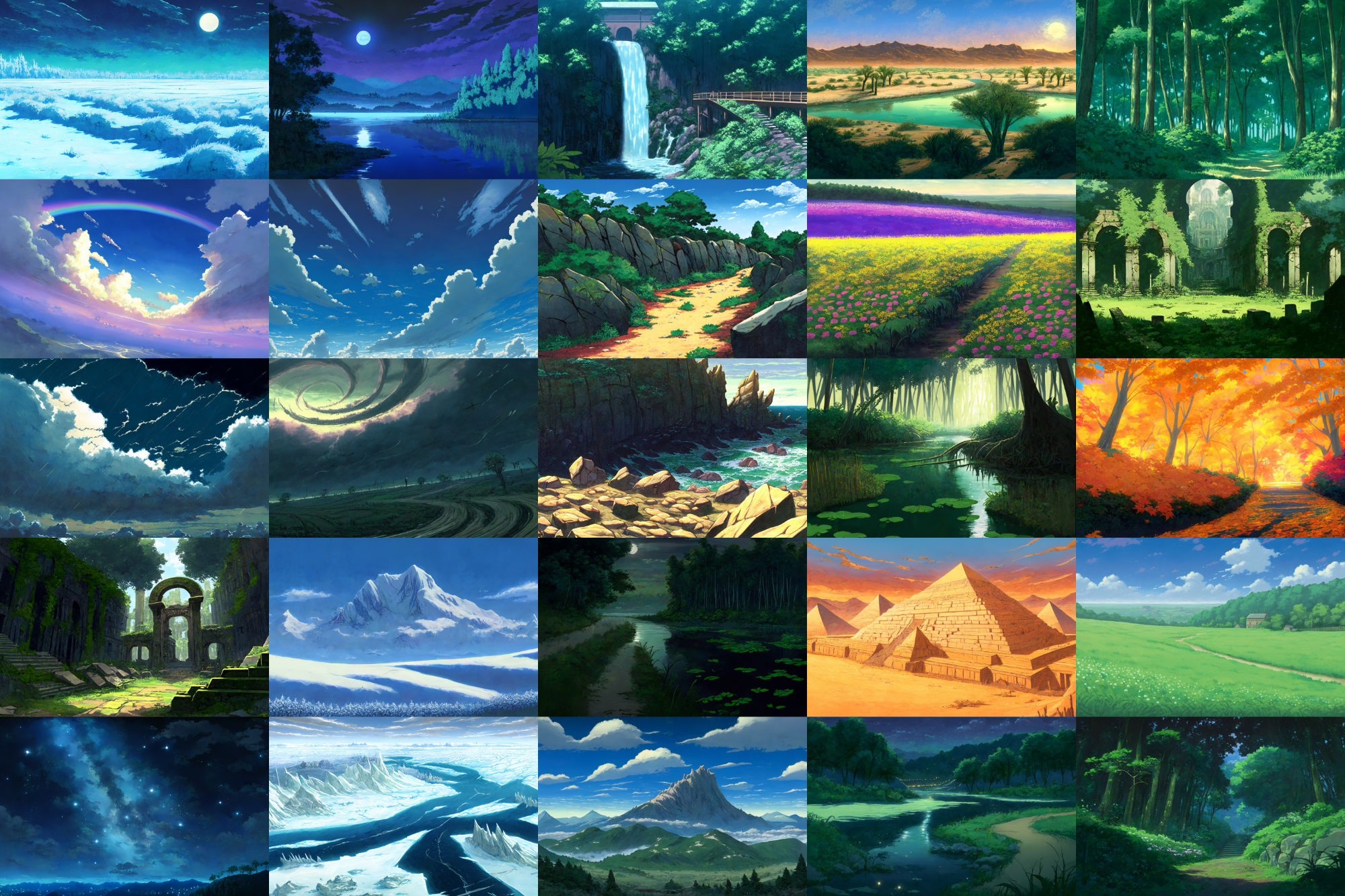【アニメ映画風の自然系背景】著作権フリーの高解像度画像（100枚） サンプル2ページ目