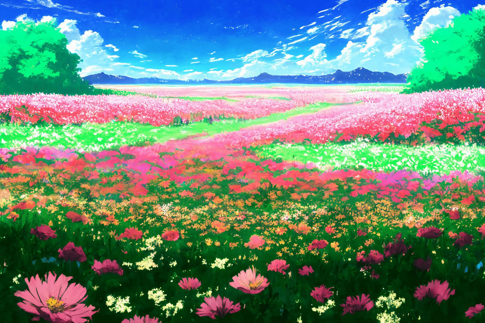 【アニメ映画風の自然系背景】著作権フリーの高解像度画像（100枚） サンプル7ページ目