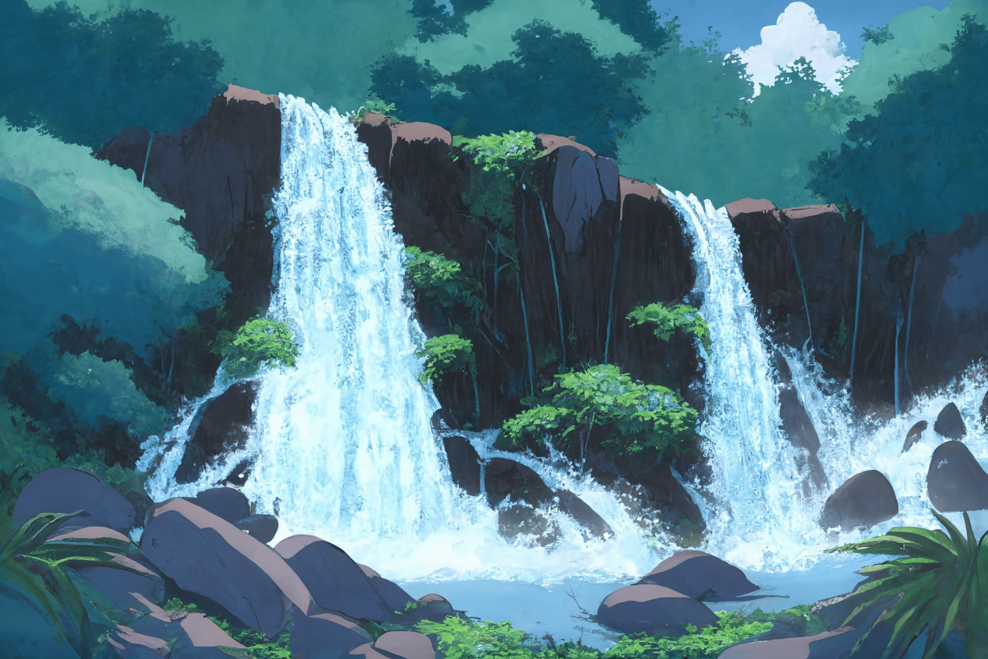 【アニメ映画風の自然系背景】著作権フリーの高解像度画像（100枚） サンプル8ページ目