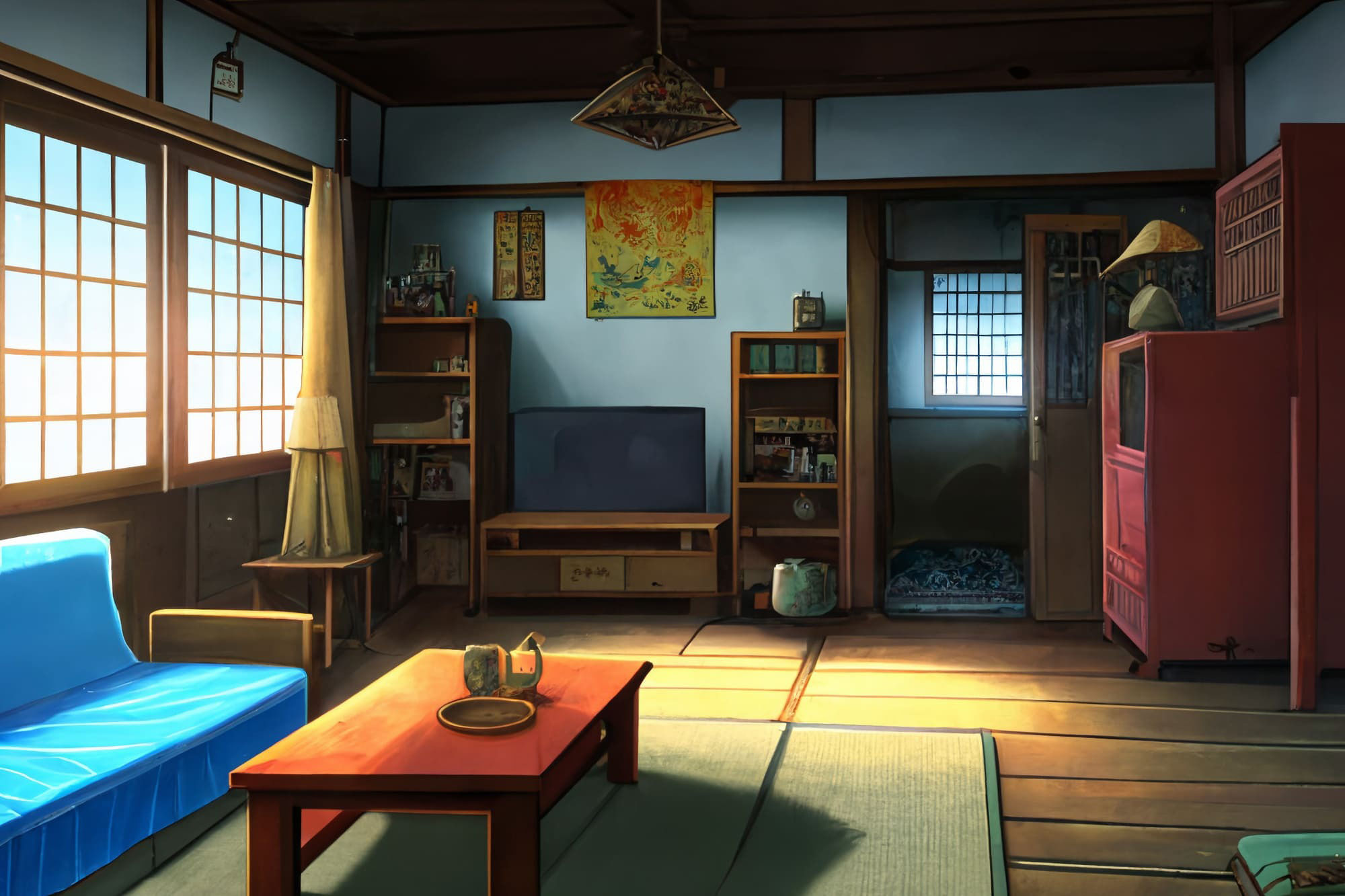 【アニメ映画風の家や室内の背景】著作権フリーの高解像度画像（100枚） サンプル8ページ目