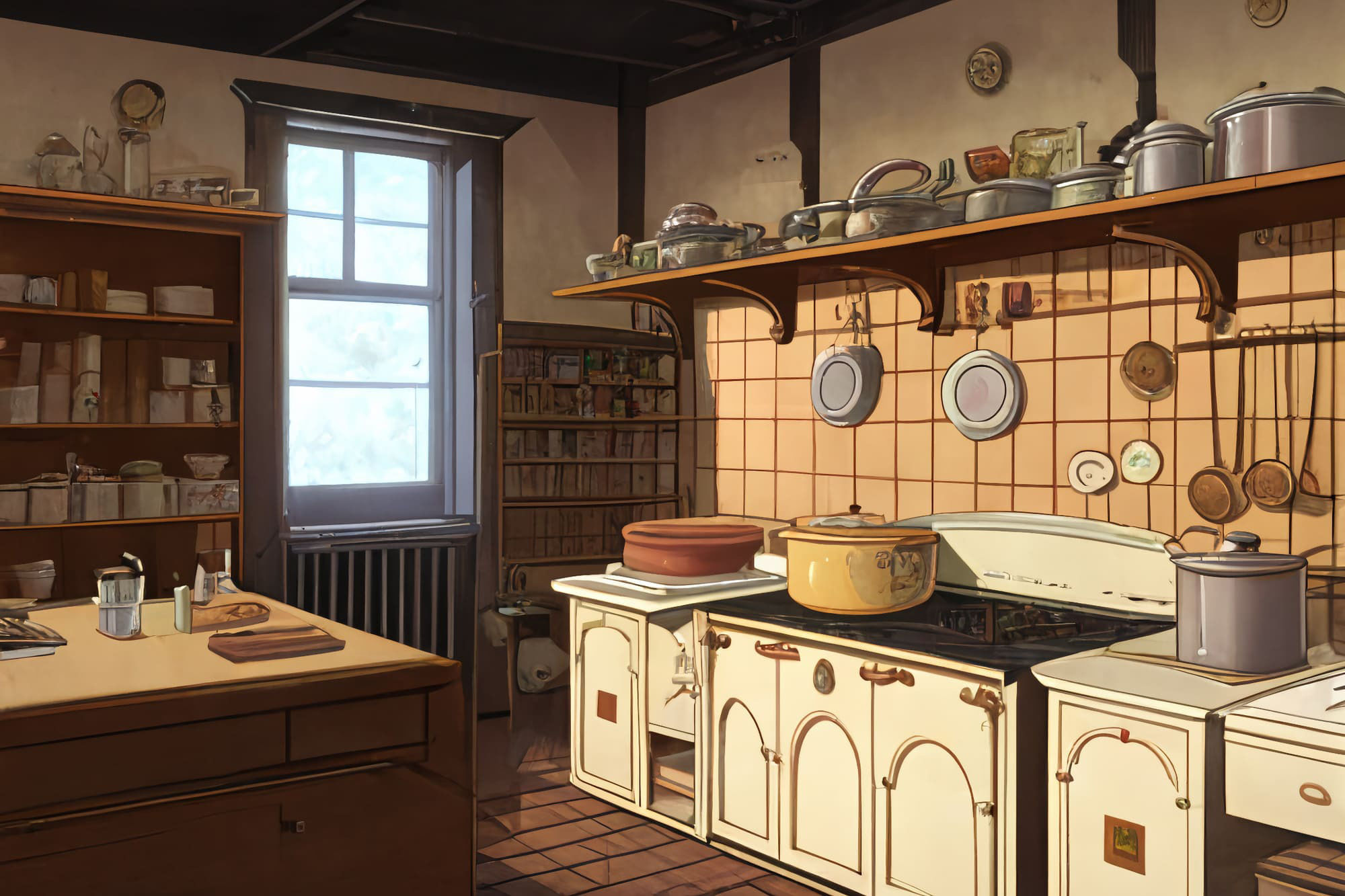 【アニメ映画風の家や室内の背景】著作権フリーの高解像度画像（100枚） サンプル9ページ目