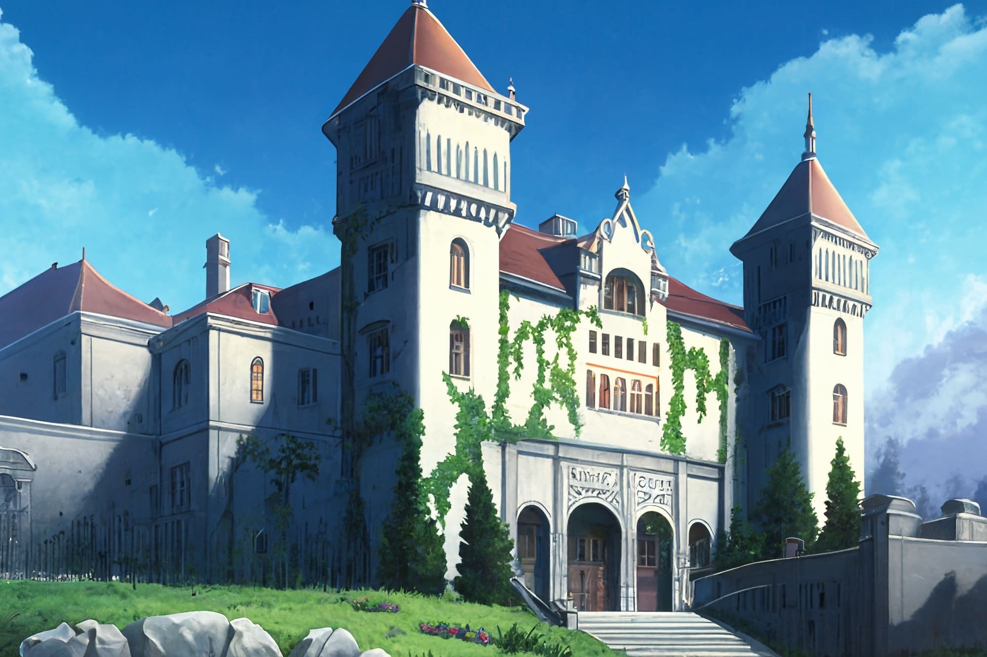 【アニメ映画風の城や室内の背景】著作権フリーの高解像度画像（100枚） サンプル5ページ目
