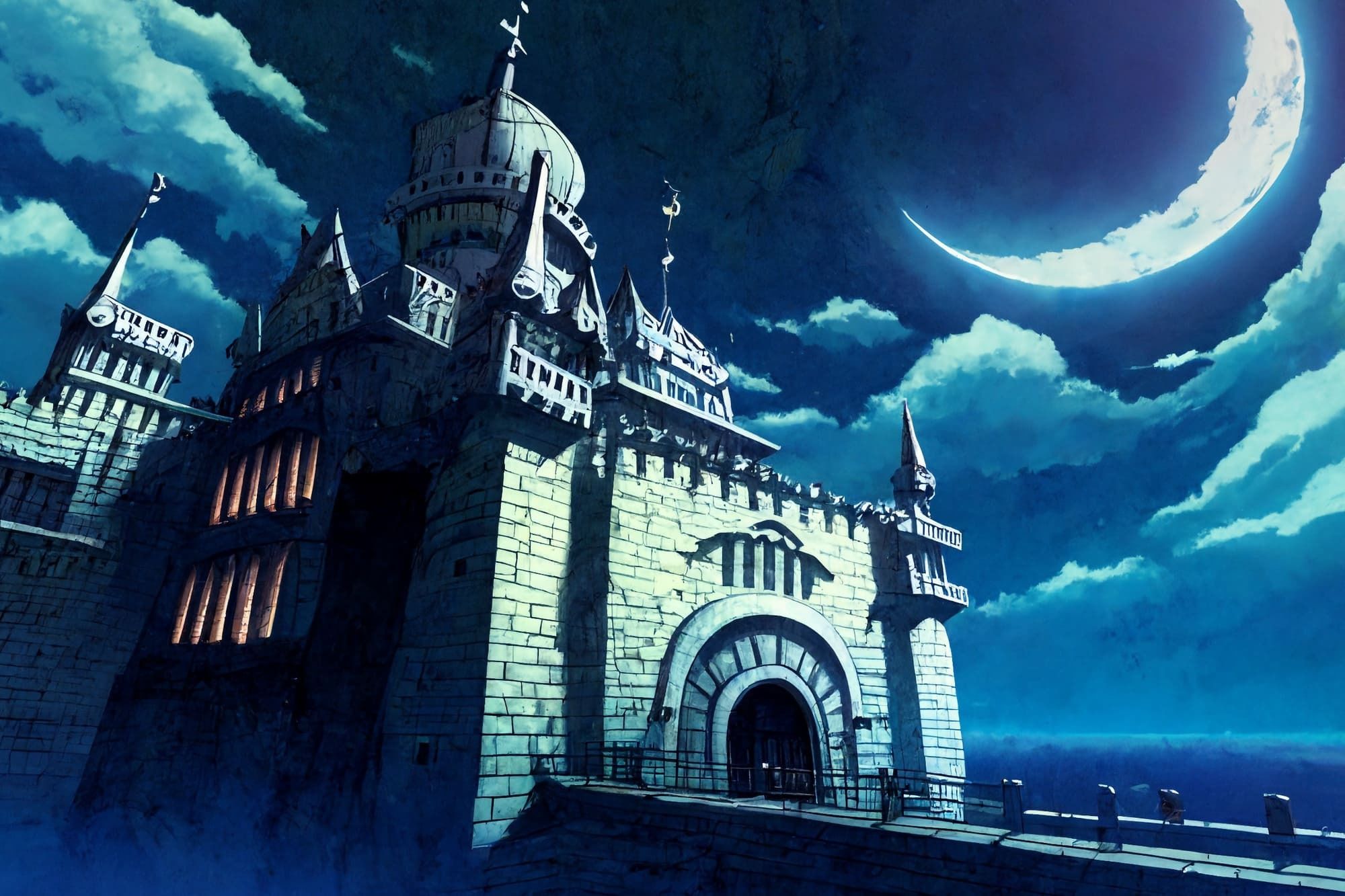 【アニメ映画風の城や室内の背景】著作権フリーの高解像度画像（100枚） サンプル6ページ目