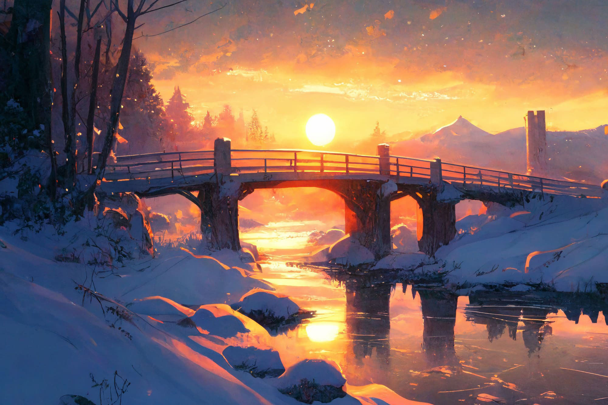 【美麗で幻想的な雪国系の背景】著作権フリーの高解像度画像（100枚） サンプル5ページ目