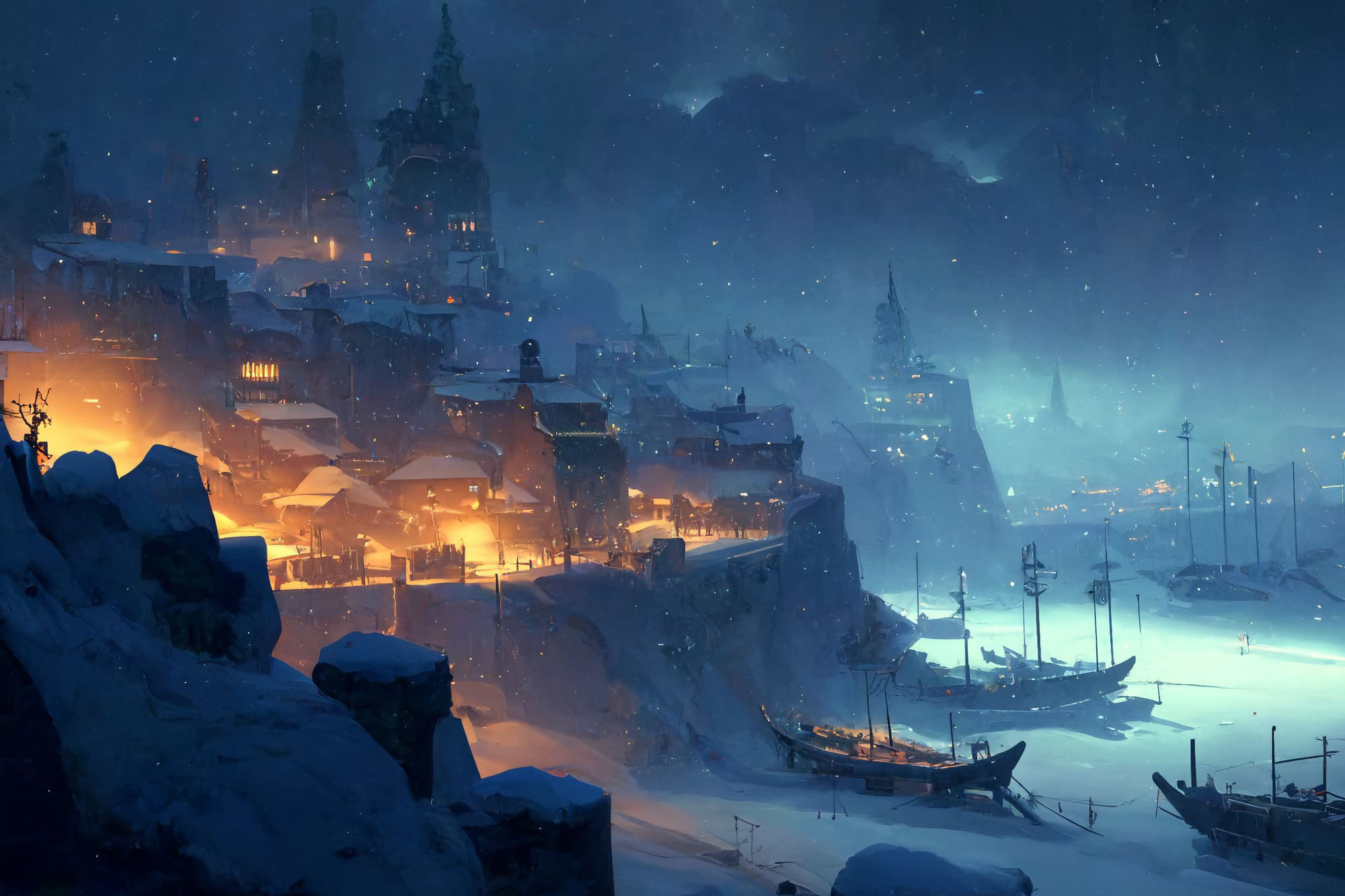 【美麗で幻想的な雪国系の背景】著作権フリーの高解像度画像（100枚） サンプル7ページ目