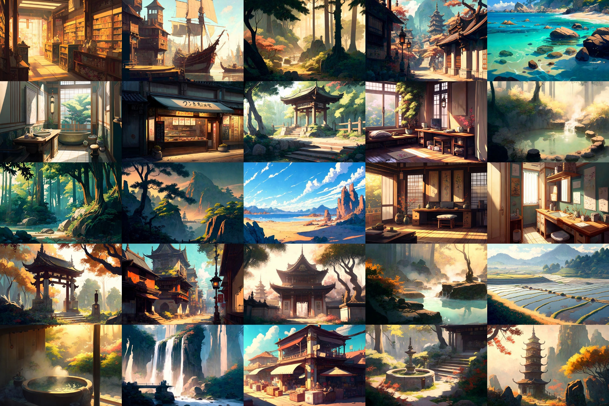 【美麗で幻想的な和風系の背景】著作権フリーの高解像度画像（100枚） サンプル3ページ目