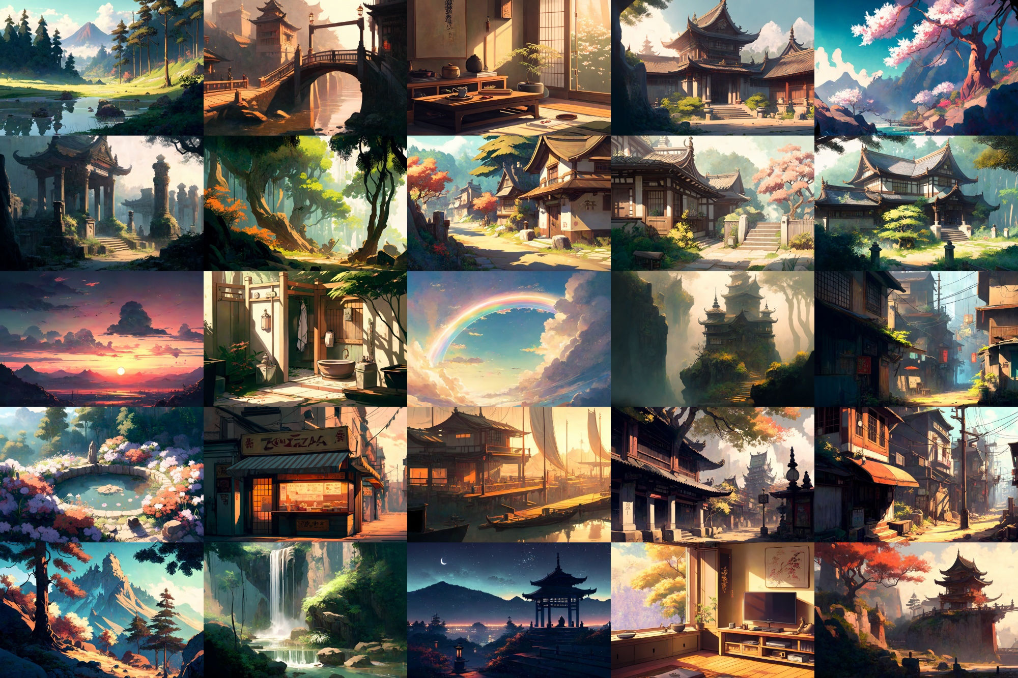 【美麗で幻想的な和風系の背景】著作権フリーの高解像度画像（100枚） サンプル4ページ目
