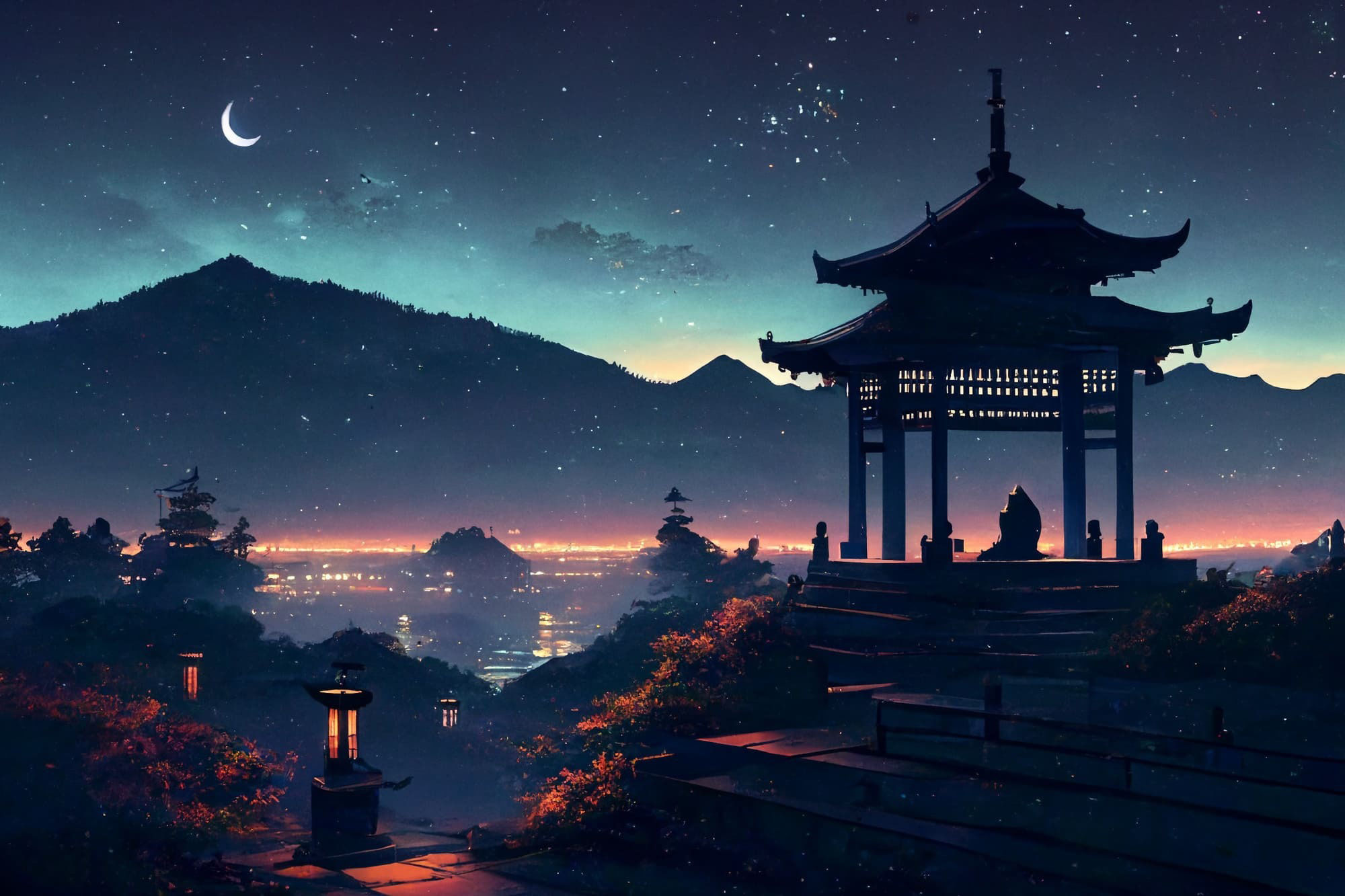 【美麗で幻想的な和風系の背景】著作権フリーの高解像度画像（100枚） サンプル7ページ目