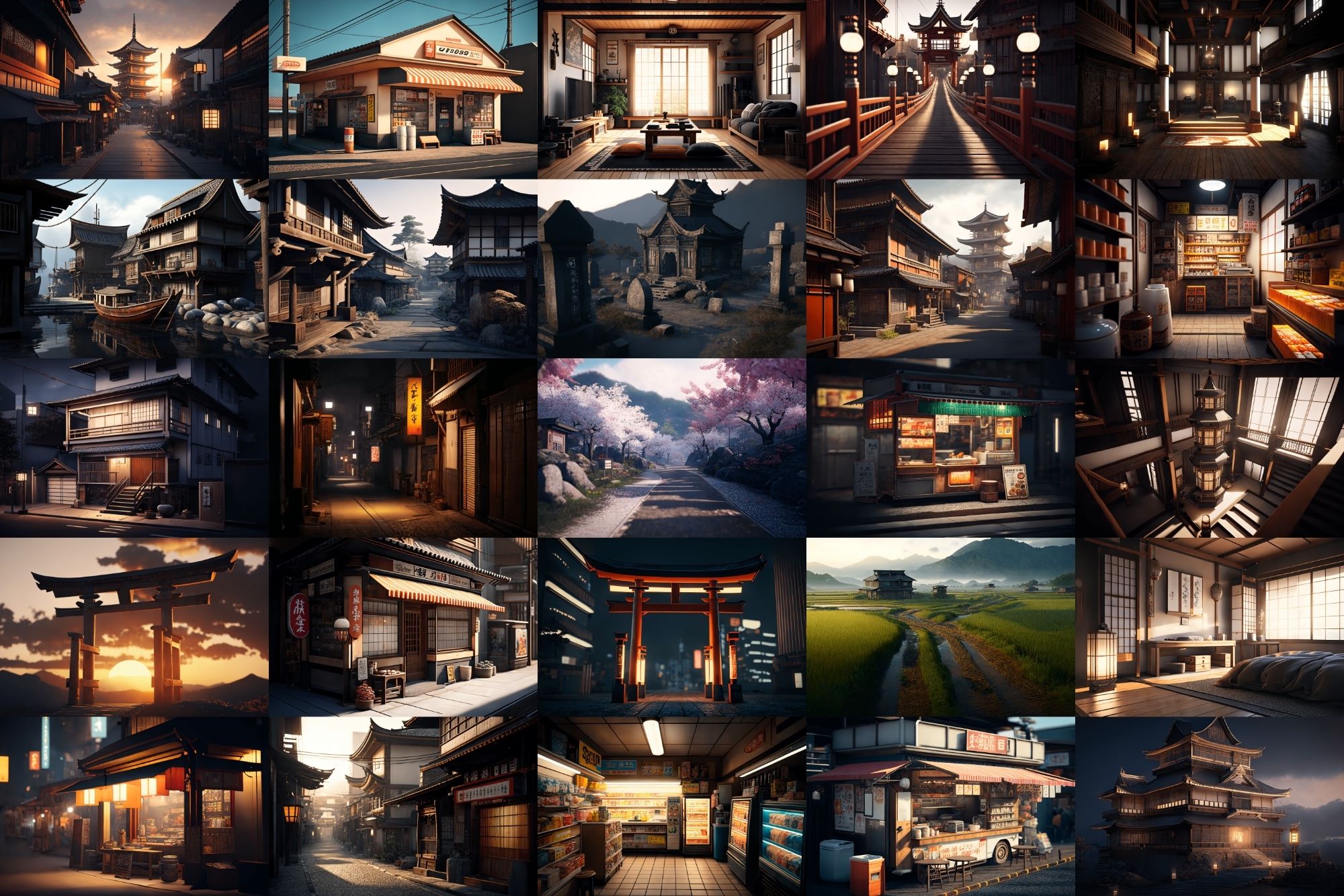 【超リアルな和風系の背景】著作権フリーの高解像度画像（100枚） サンプル1ページ目