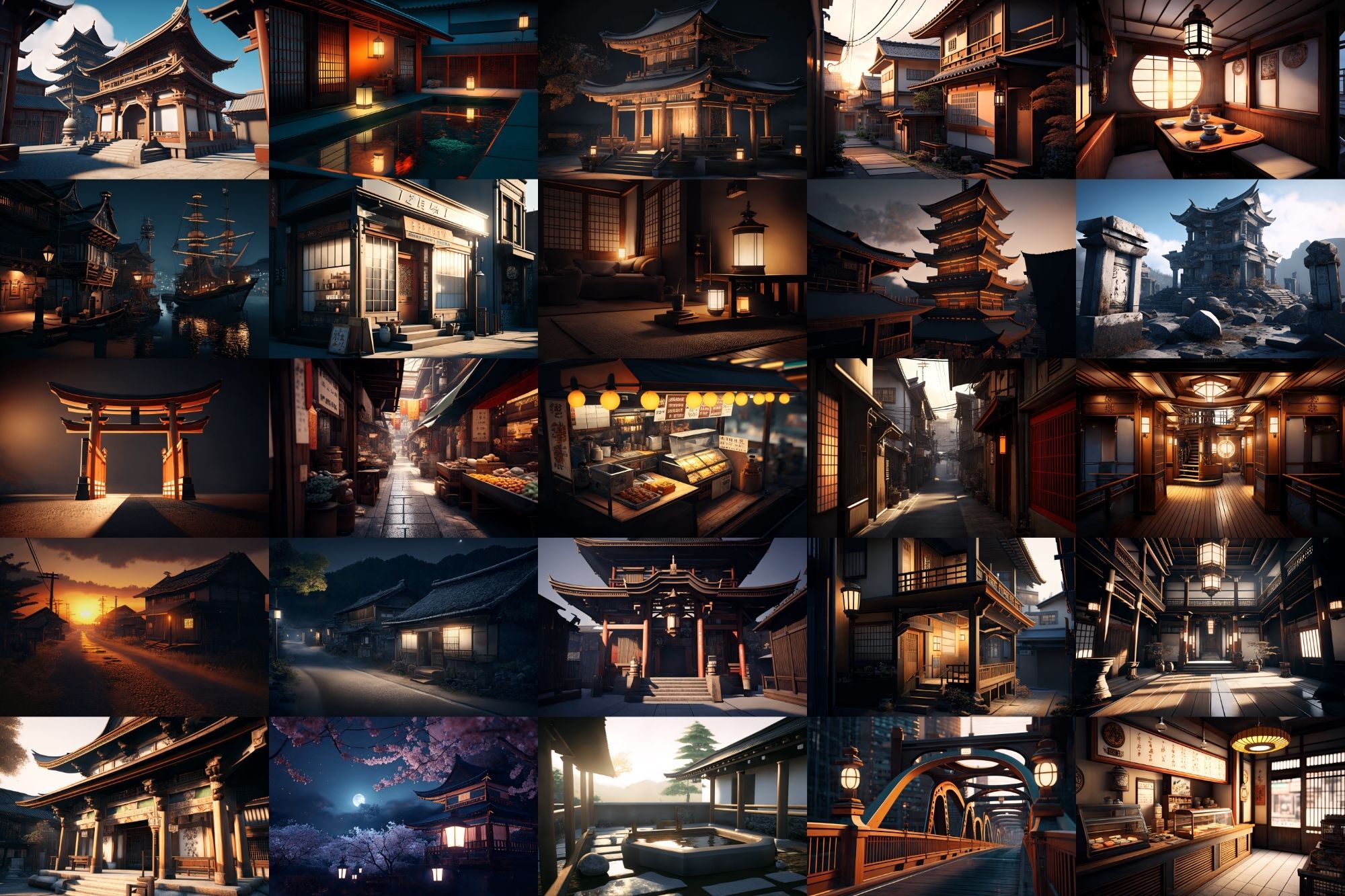 【超リアルな和風系の背景】著作権フリーの高解像度画像（100枚） サンプル2ページ目
