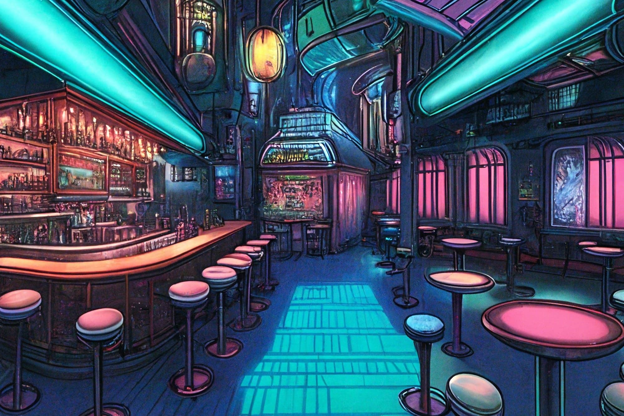 【アニメ映画サイバーパンク背景】著作権フリーの高解像度画像（100枚） サンプル9ページ目