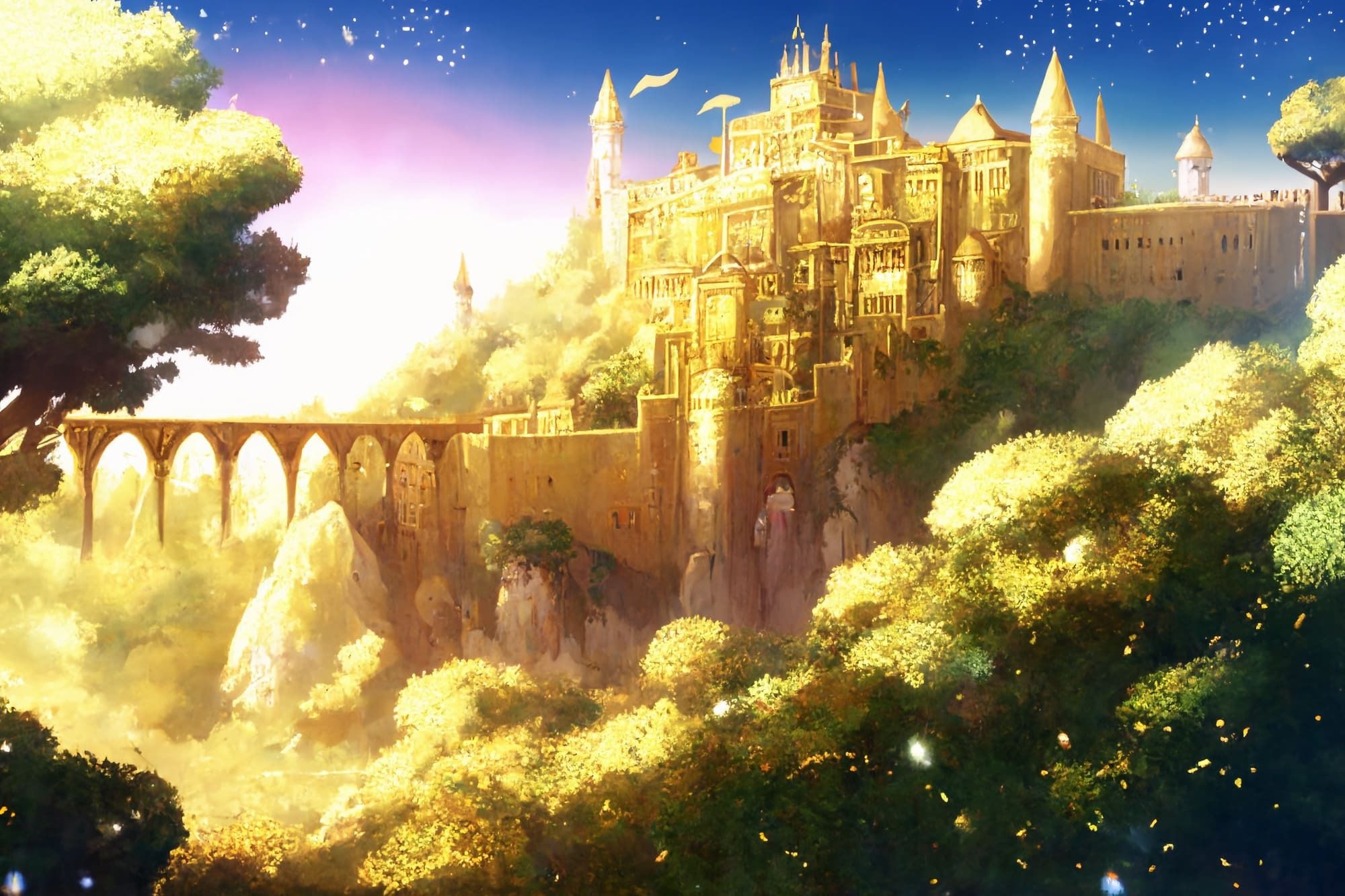【アニメ映画風の黄金郷系背景】著作権フリーの高解像度画像（100枚） サンプル8ページ目