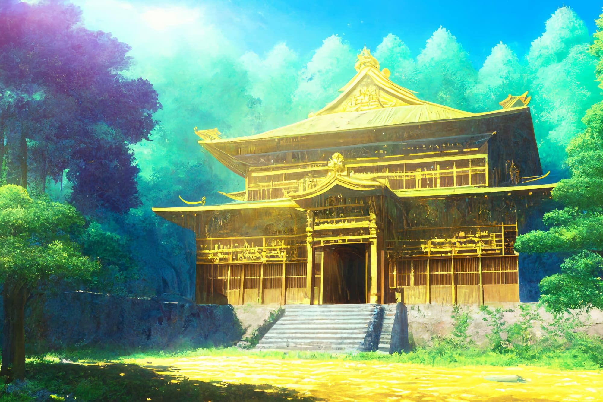 【アニメ映画風の黄金郷系背景】著作権フリーの高解像度画像（100枚） サンプル10ページ目