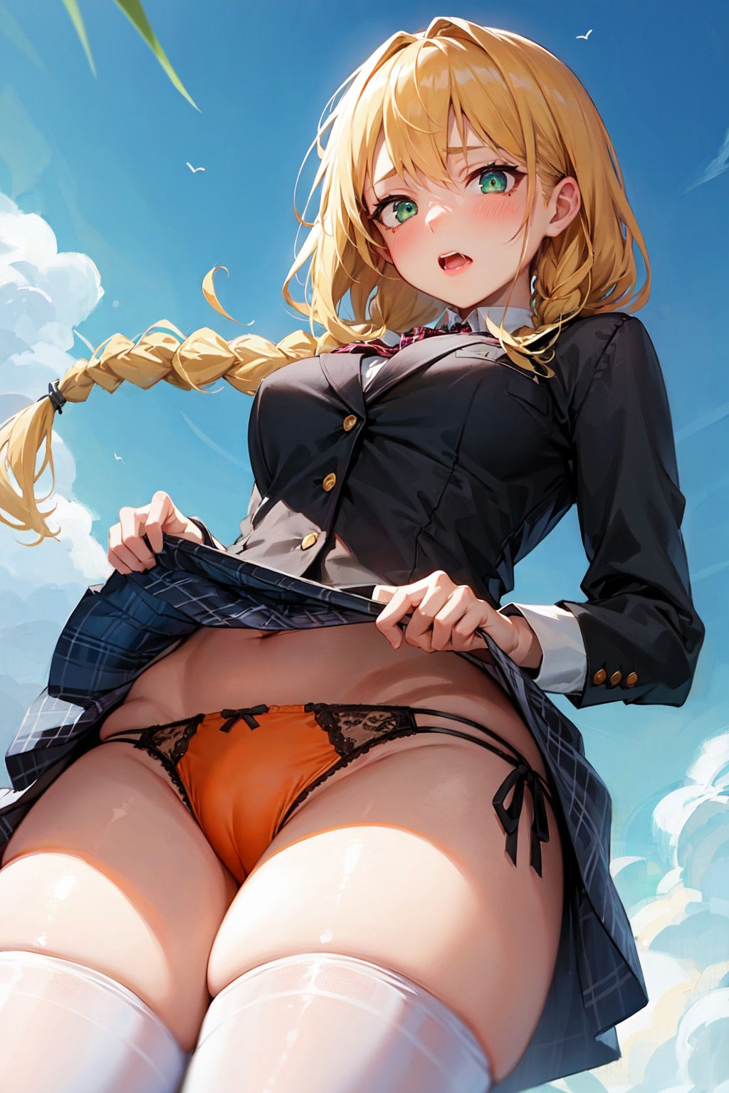 JKにパンツを見せてもらうように土下座して頼んでみた サンプル2ページ目