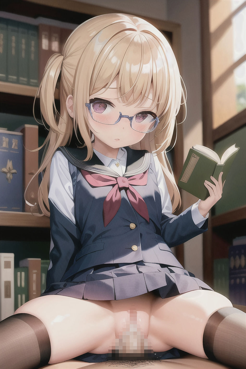 図書館ではお静かに！ サンプル1ページ目