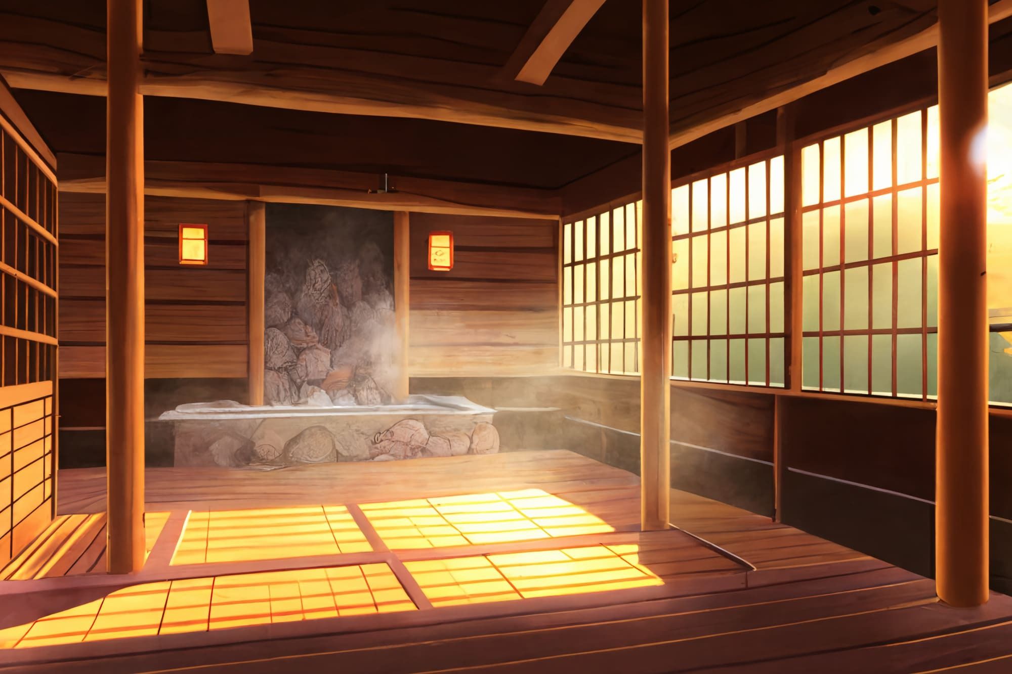 【商業娯楽系施設のイラスト背景】著作権フリーの高解像度画像（100枚） サンプル9ページ目