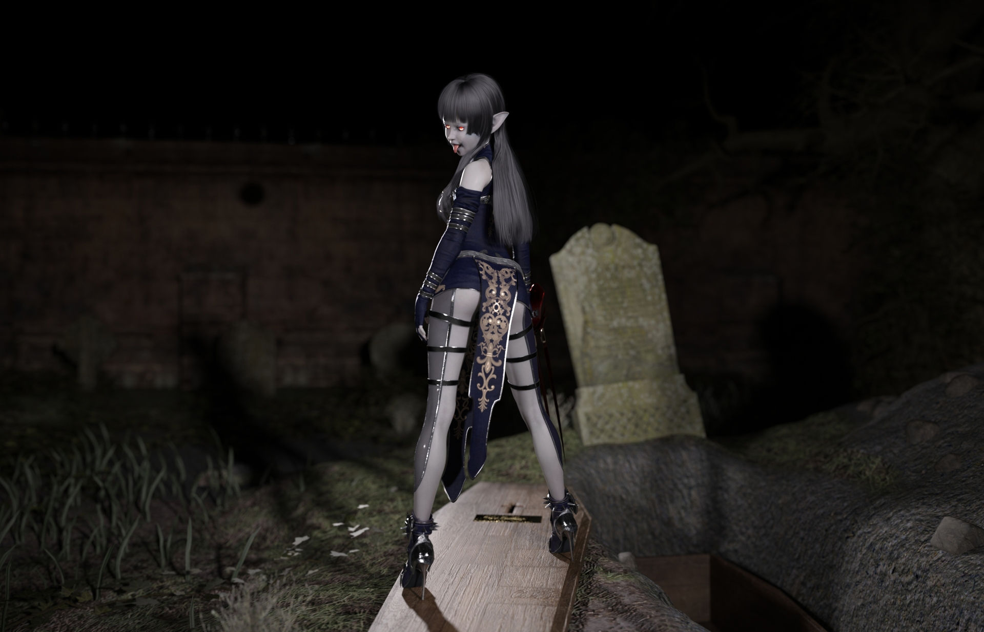 ふたなり悪魔っ娘が人間オナホを見つけ興奮のあまり我慢汁をびゅーびゅー出しちゃうCG集 サンプル2ページ目