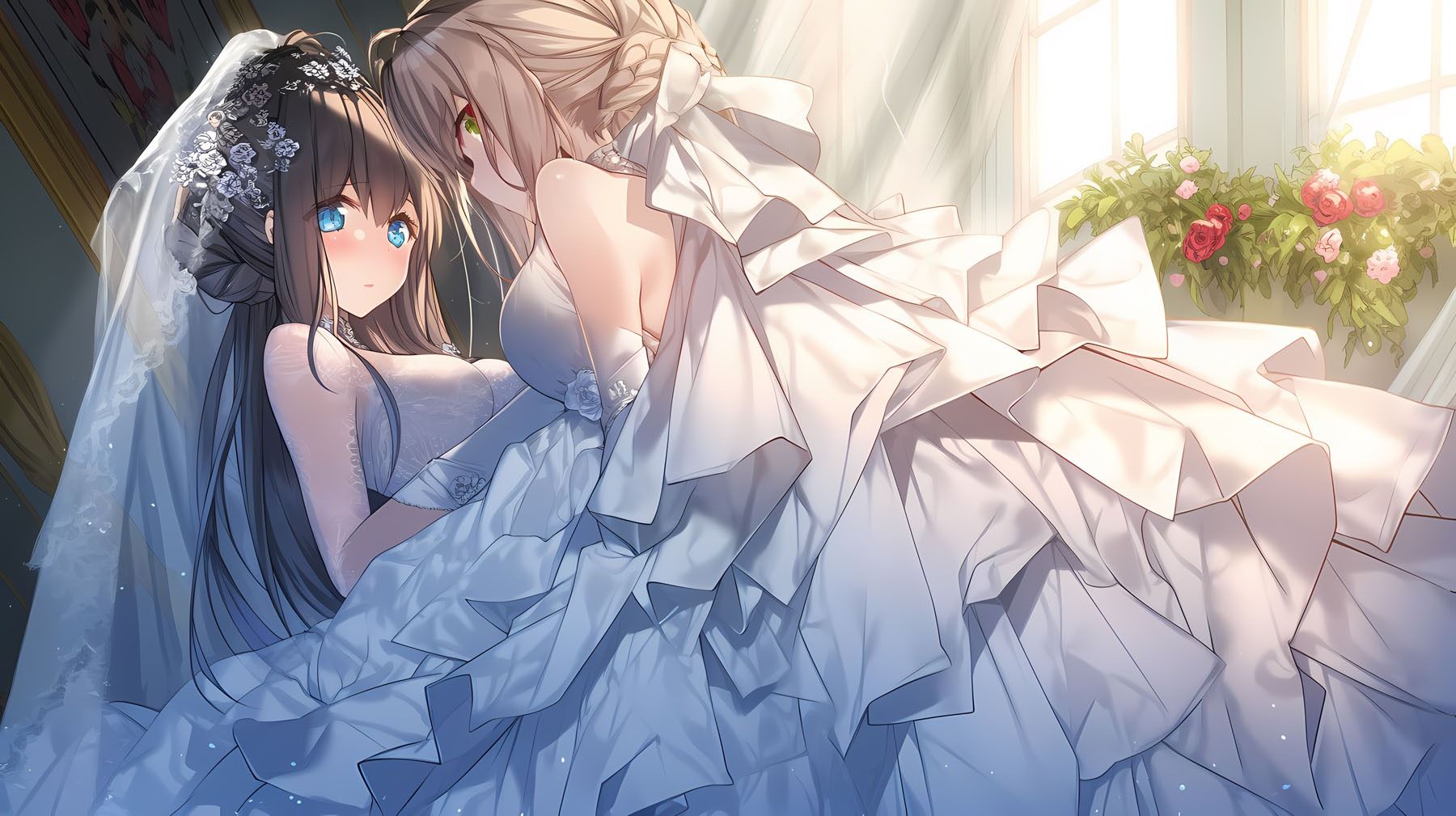 ドレス美少女セット5（百合1） サンプル4ページ目
