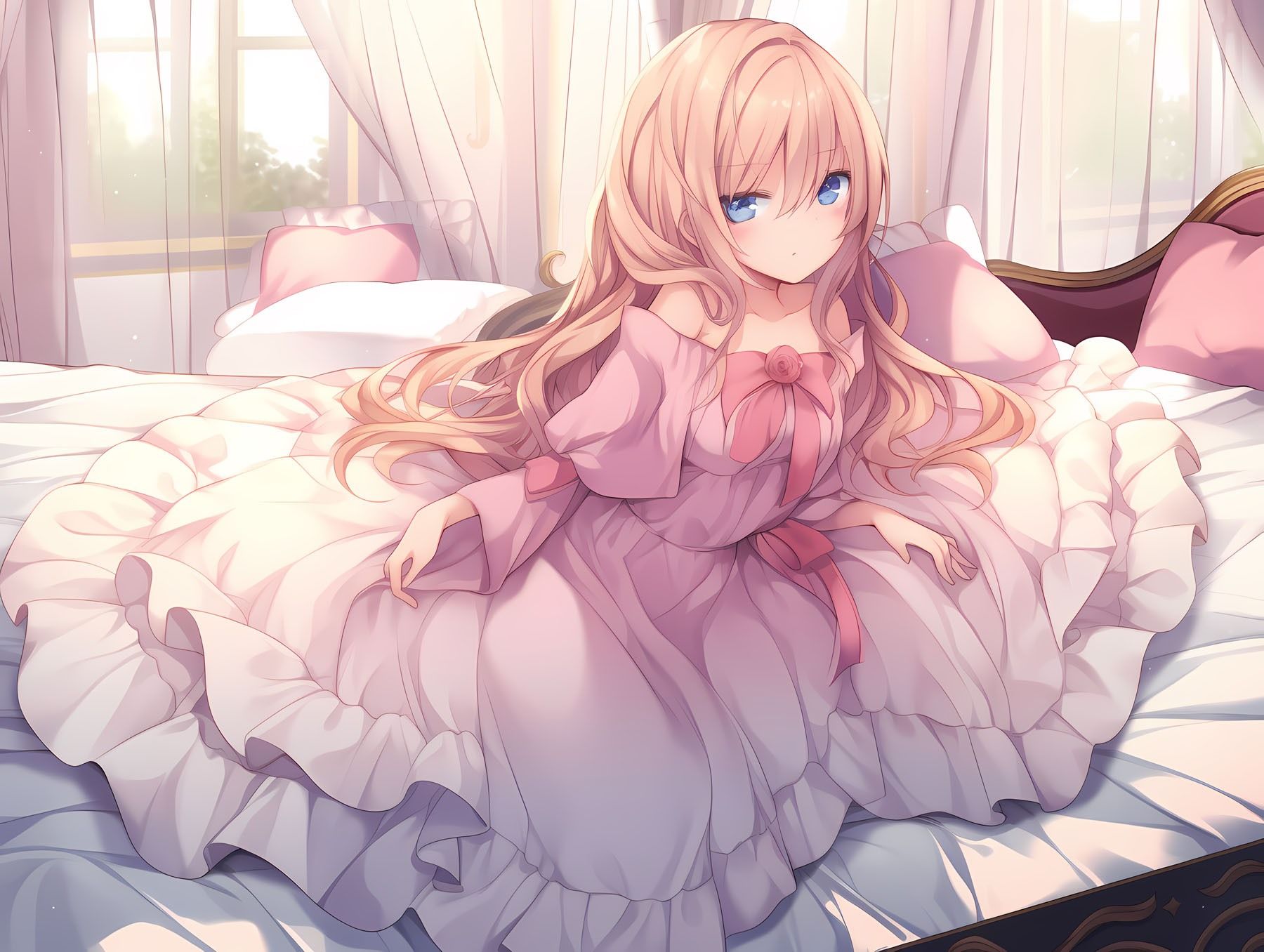 ドレス美少女セット6（ピンクドレス） サンプル3ページ目