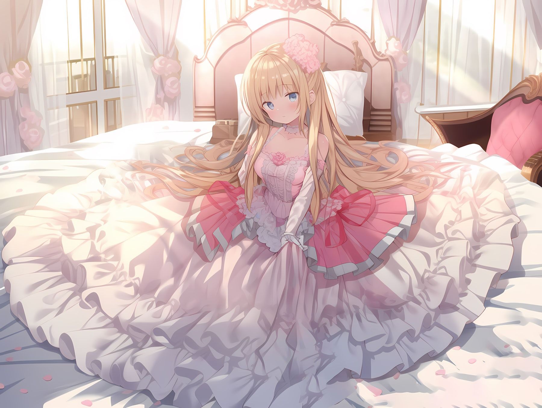 ドレス美少女セット6（ピンクドレス） サンプル4ページ目