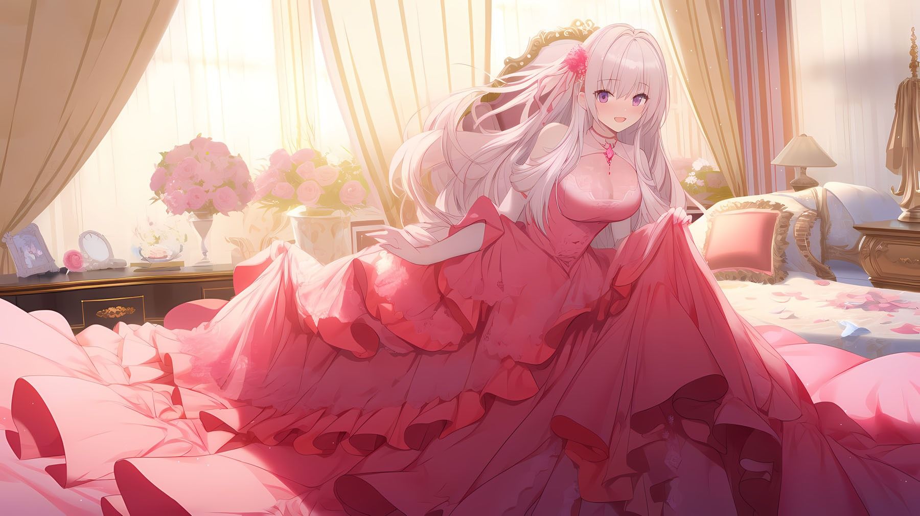 ドレス美少女セット6（ピンクドレス） サンプル5ページ目