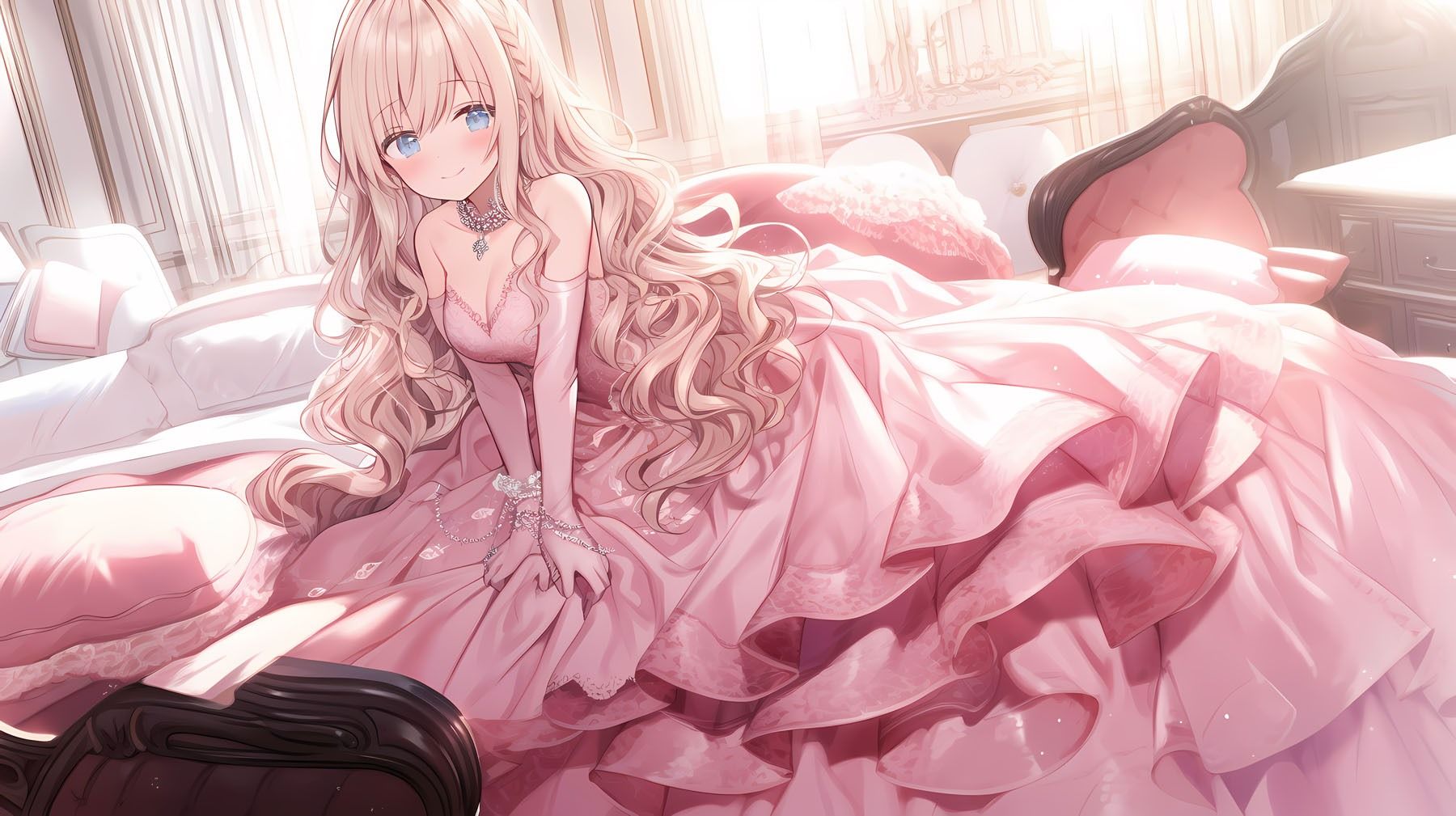 ドレス美少女セット6（ピンクドレス） サンプル8ページ目