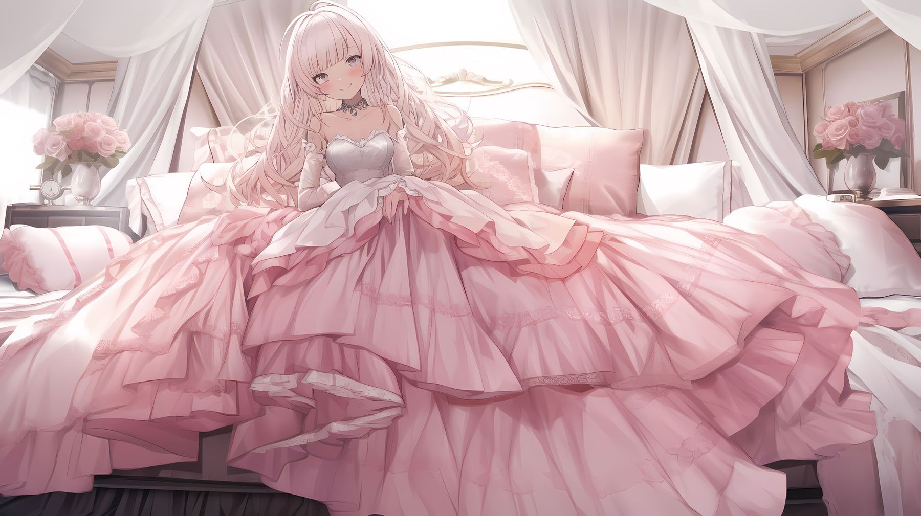 ドレス美少女セット6（ピンクドレス） サンプル9ページ目