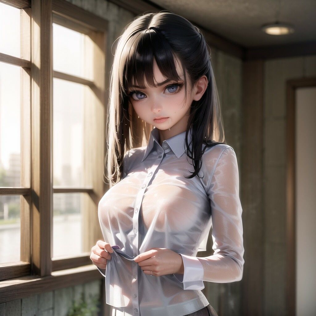 嫌悪少女 -びしょ濡れ着衣編- サンプル7ページ目