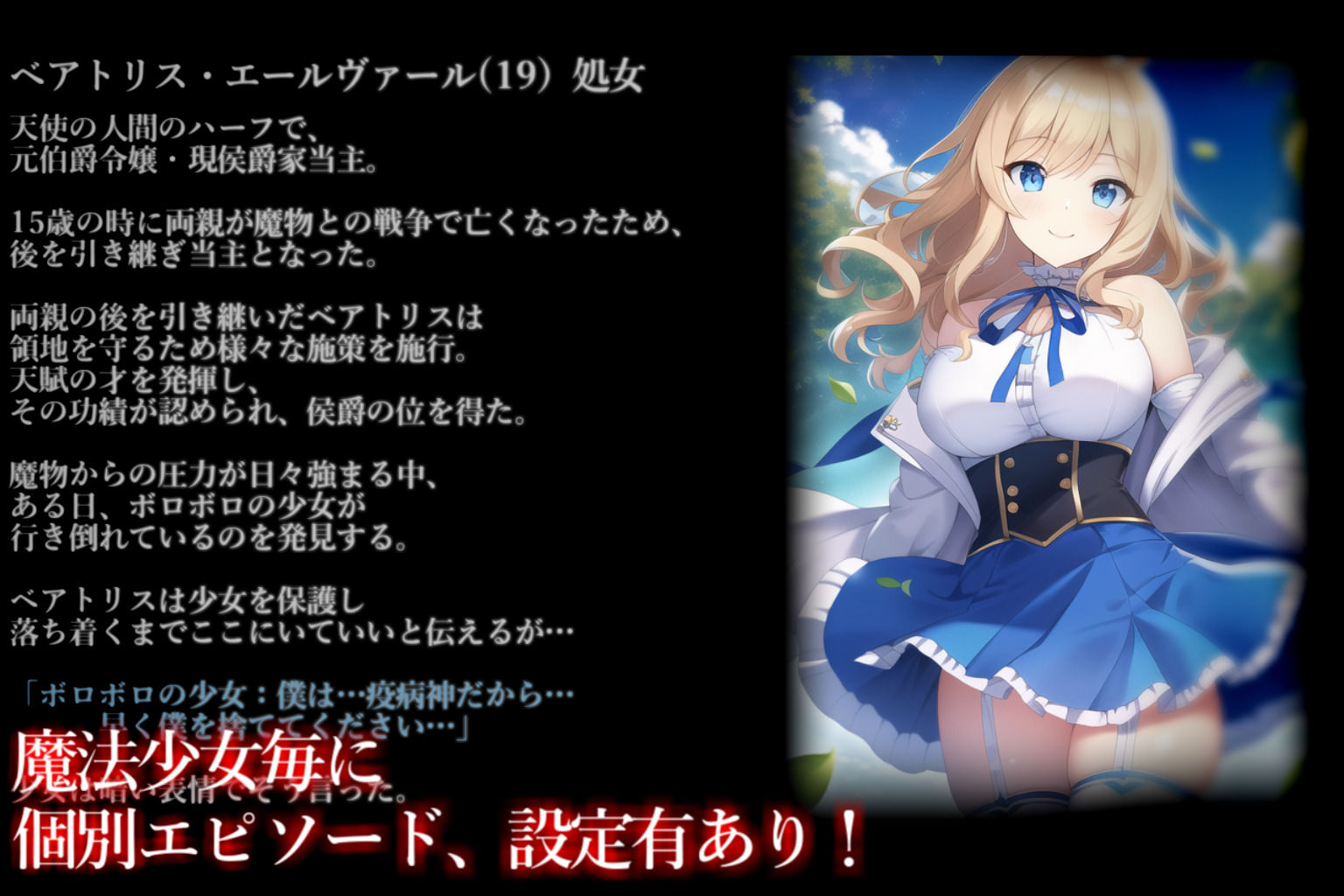 【魔法少女】Badend、IFストーリーVol.2 サンプル6ページ目