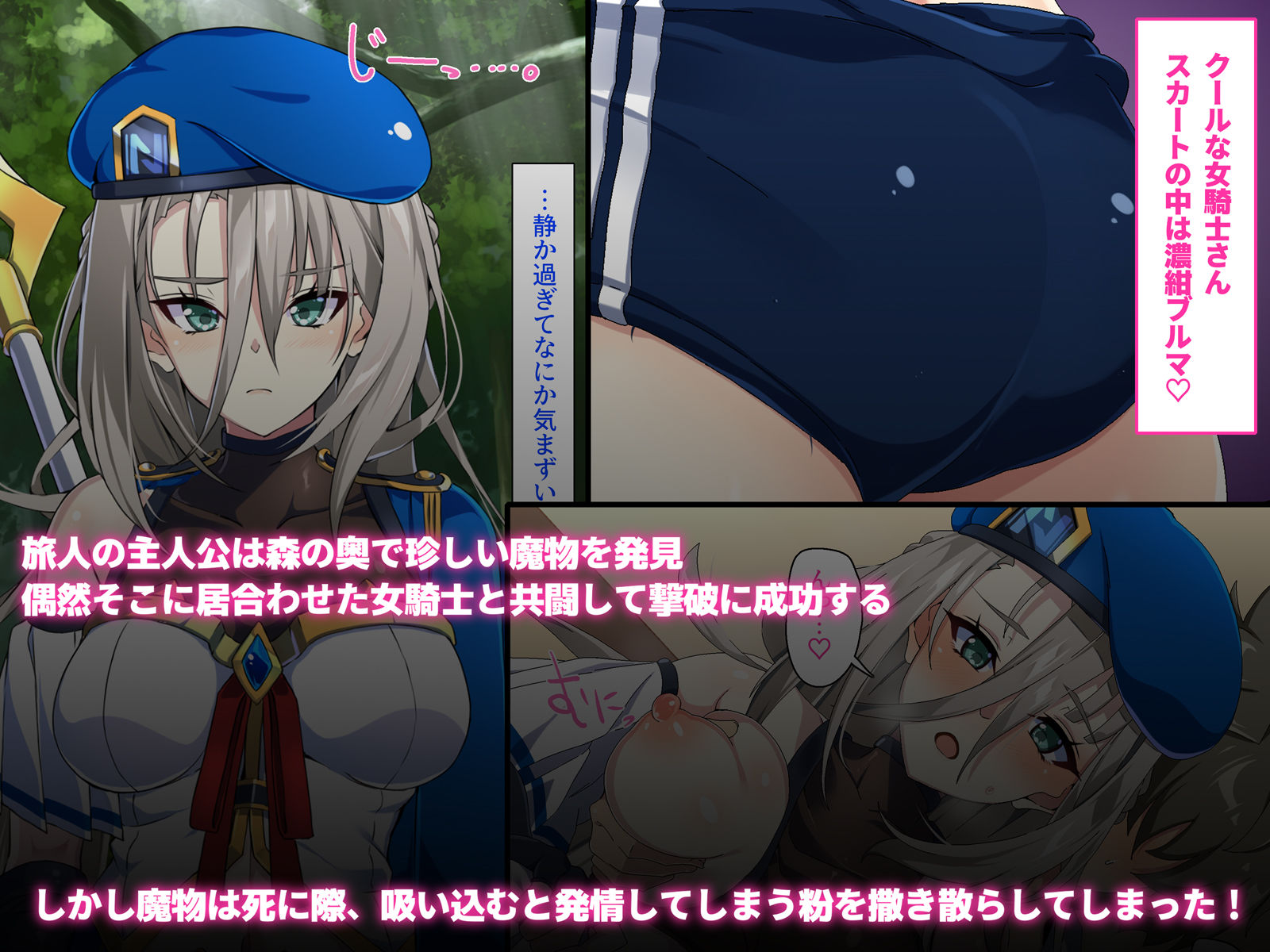 発情中の女騎士さんと一夜の過ち〜濃紺ブルマ装備の巨尻に中出し＆ぶっかけ〜 サンプル1ページ目
