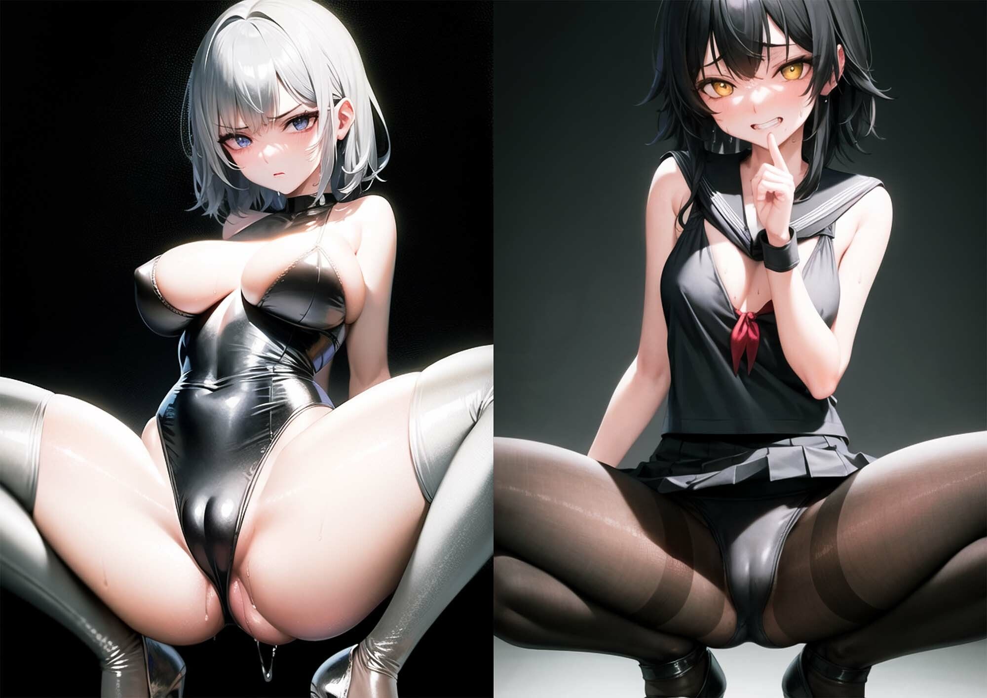 パンストスク水エロ蹲踞3 サンプル2ページ目