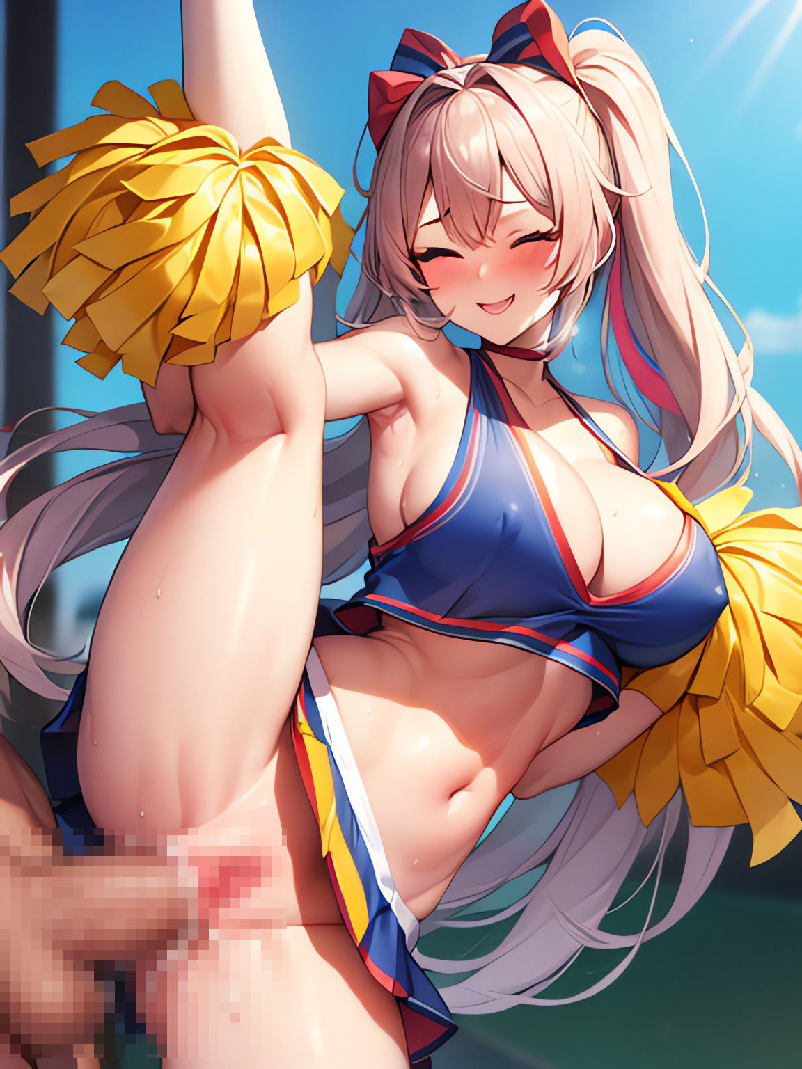 笑顔で楽しむ♪エッチなチアガールイラスト集 サンプル8ページ目