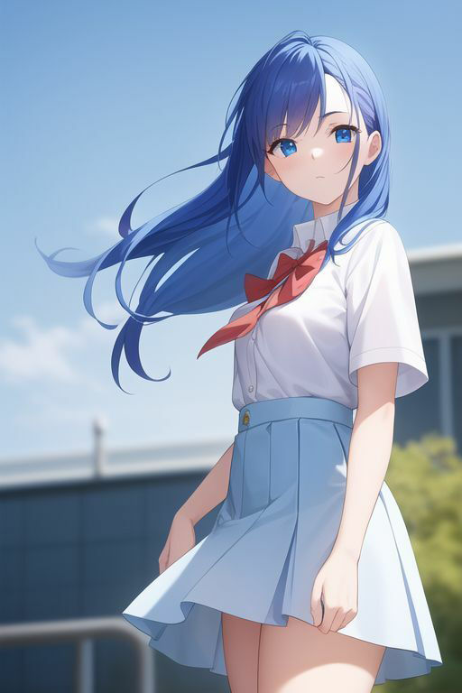 青髪制服乃女立絵集合〜之非淫〜 サンプル1ページ目