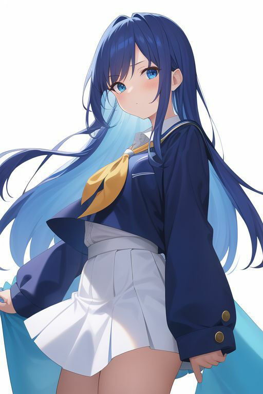 青髪制服乃女立絵集合〜之非淫〜 サンプル3ページ目