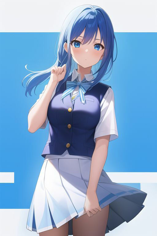 青髪制服乃女立絵集合〜之非淫〜 サンプル6ページ目