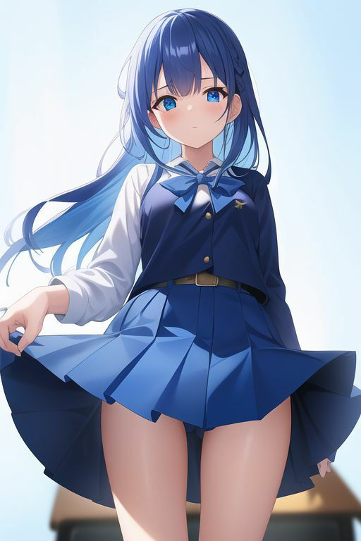 青髪制服乃女立絵集合〜之非淫〜 サンプル7ページ目