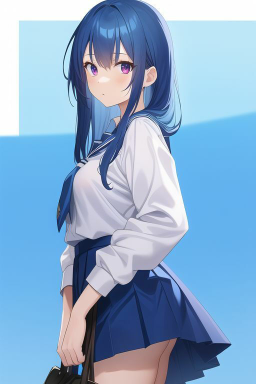 青髪制服乃女立絵集合〜之非淫〜 サンプル10ページ目