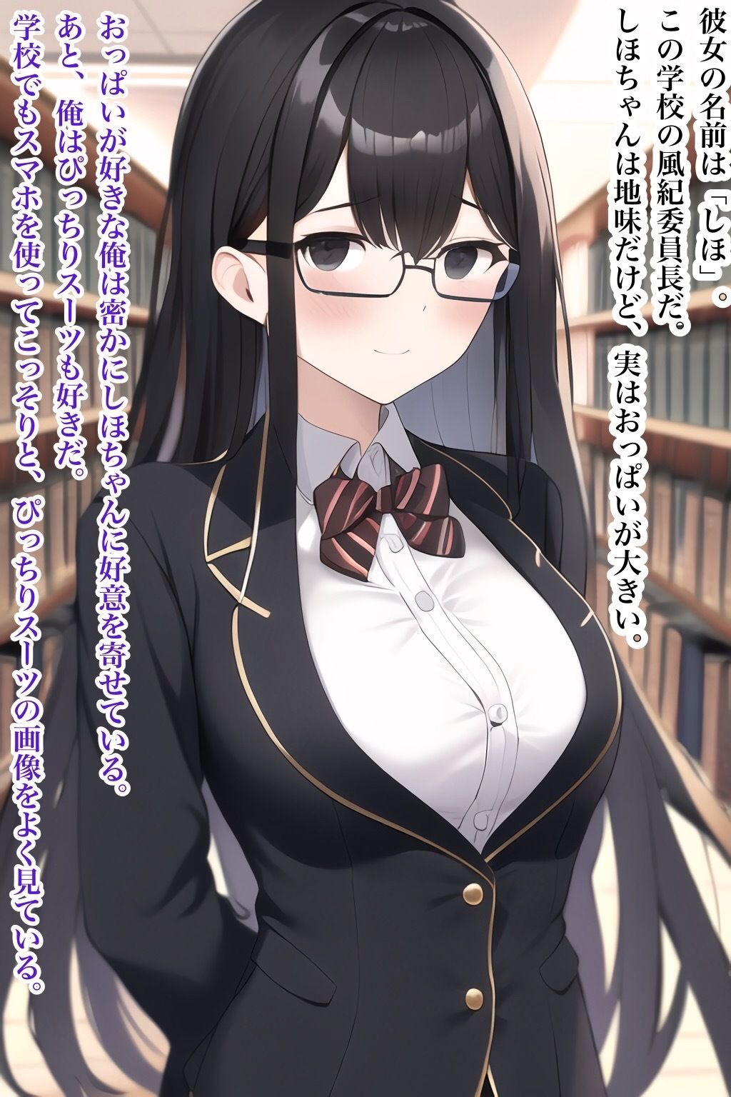 ぴっちりスーツが好きなドМの委員長を調教してあげた サンプル1ページ目