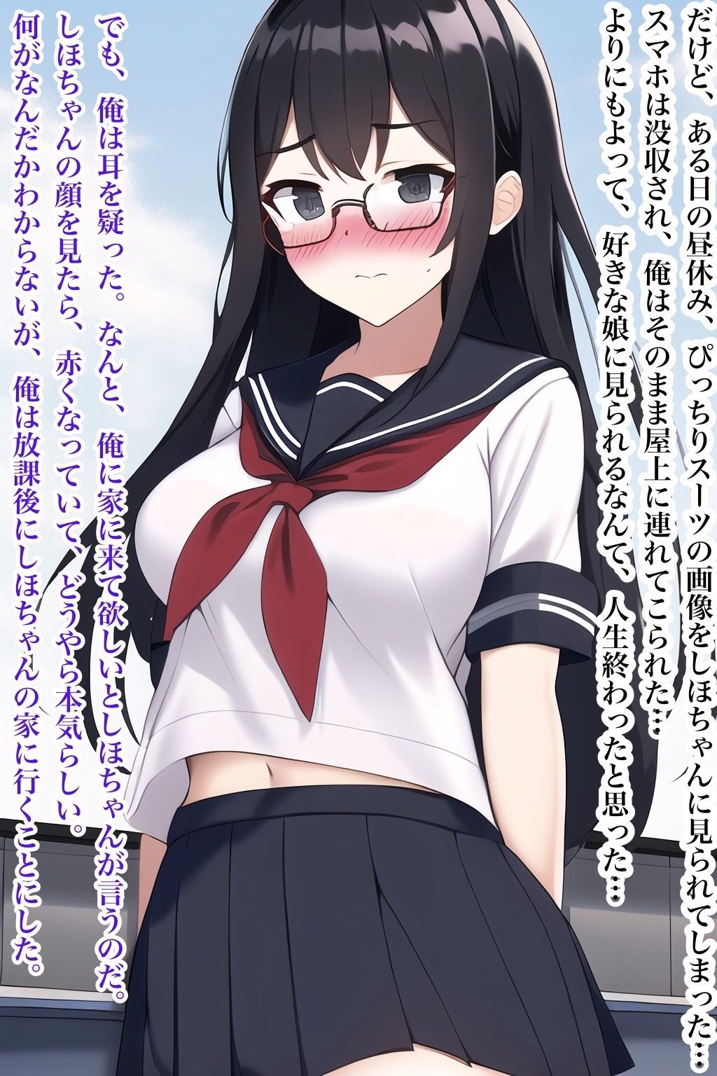 ぴっちりスーツが好きなドМの委員長を調教してあげた サンプル2ページ目