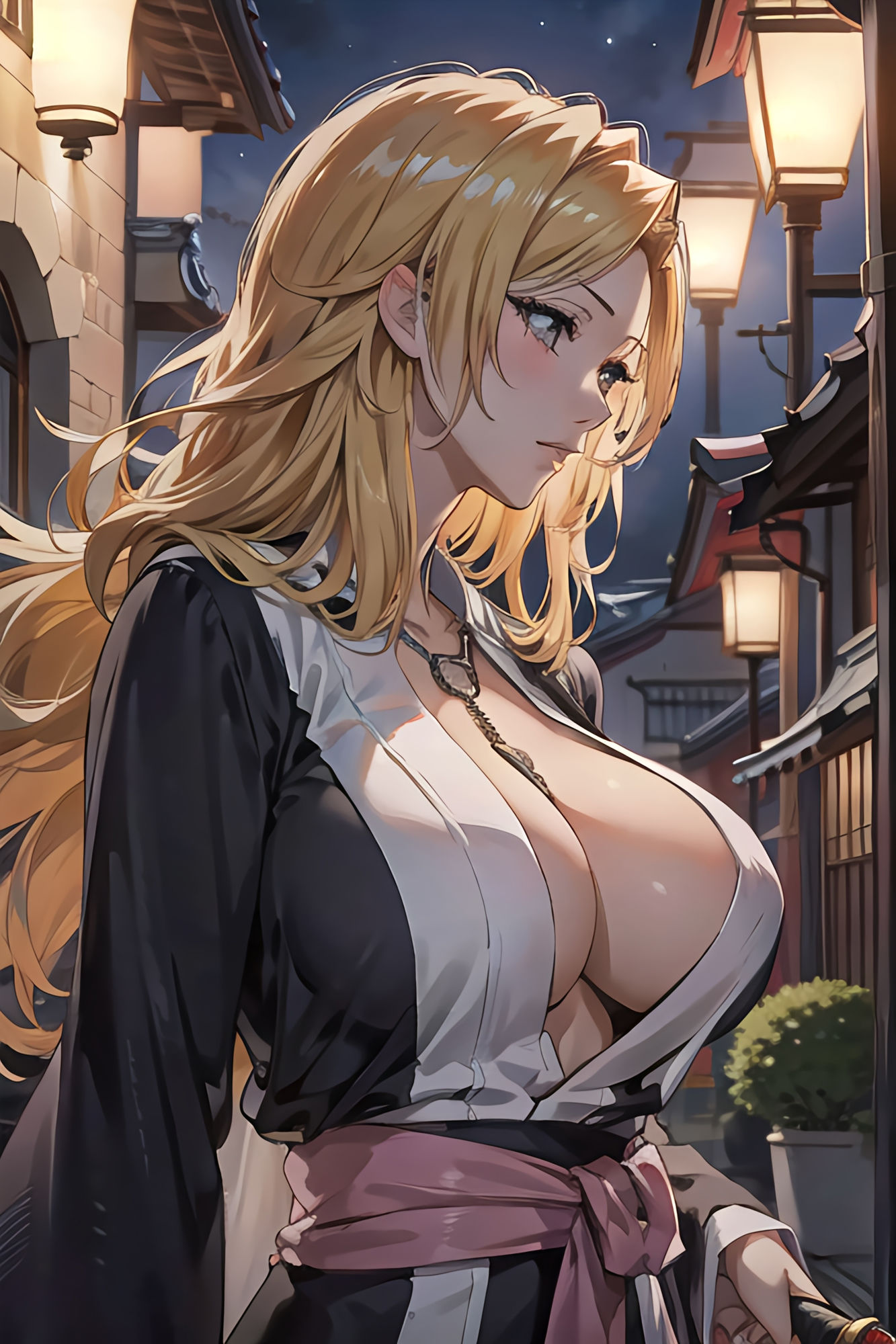 金髪巨乳のせくしーお姉さんは夜警の最中に犯●れる サンプル1ページ目