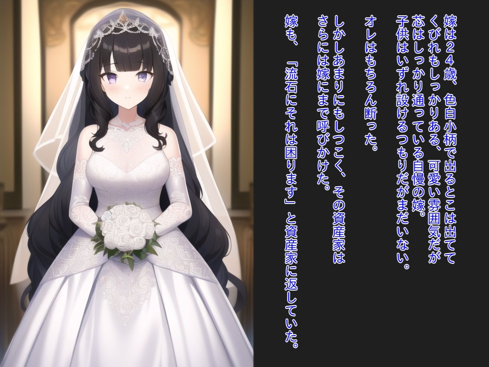 借金返済のため止むを得ず自慢の嫁を貸し出したら一晩で孕まされてしまった サンプル2ページ目