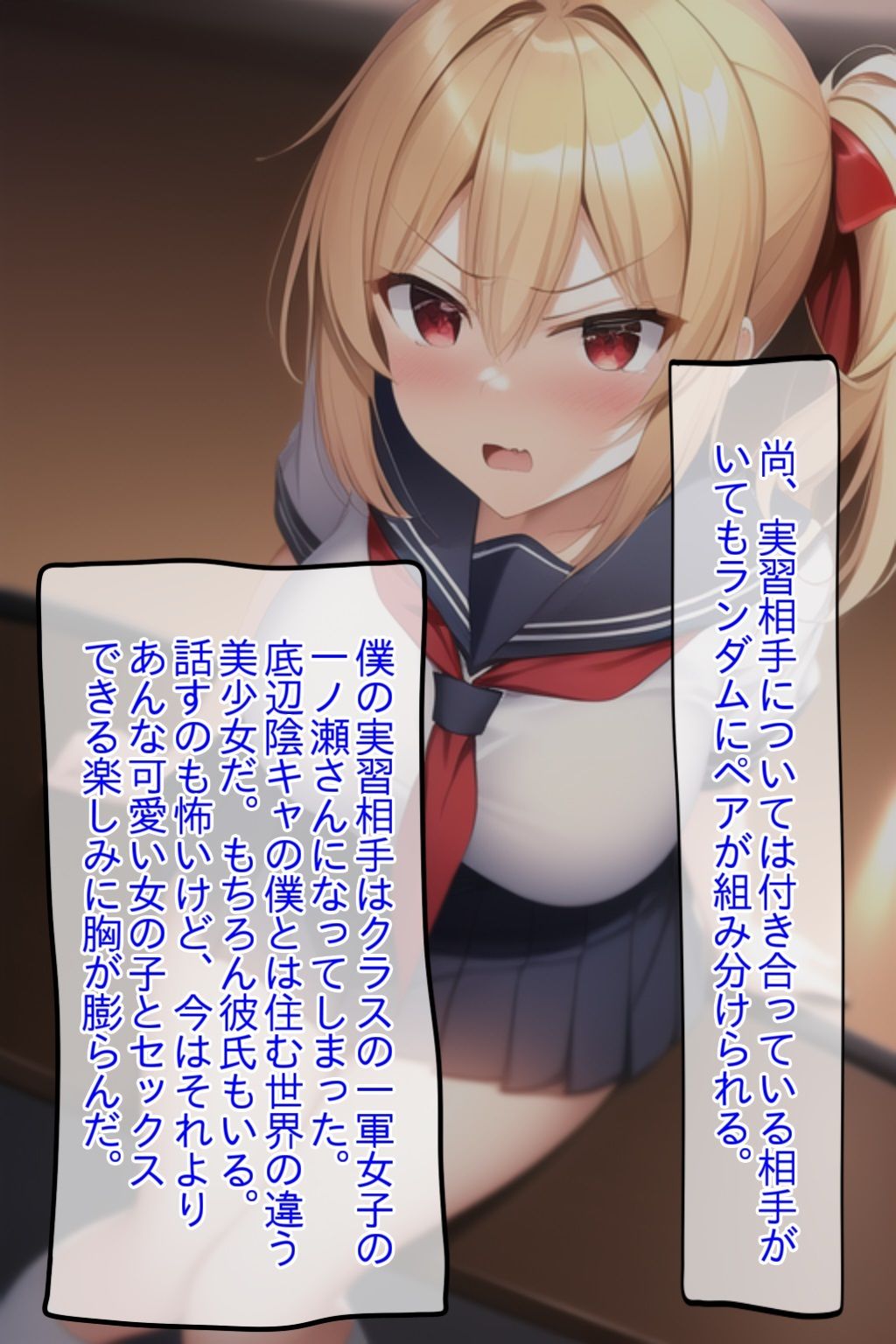 彼氏持ち陽キャ女子とSEX実習！危険日こっそり中出しNTR サンプル2ページ目