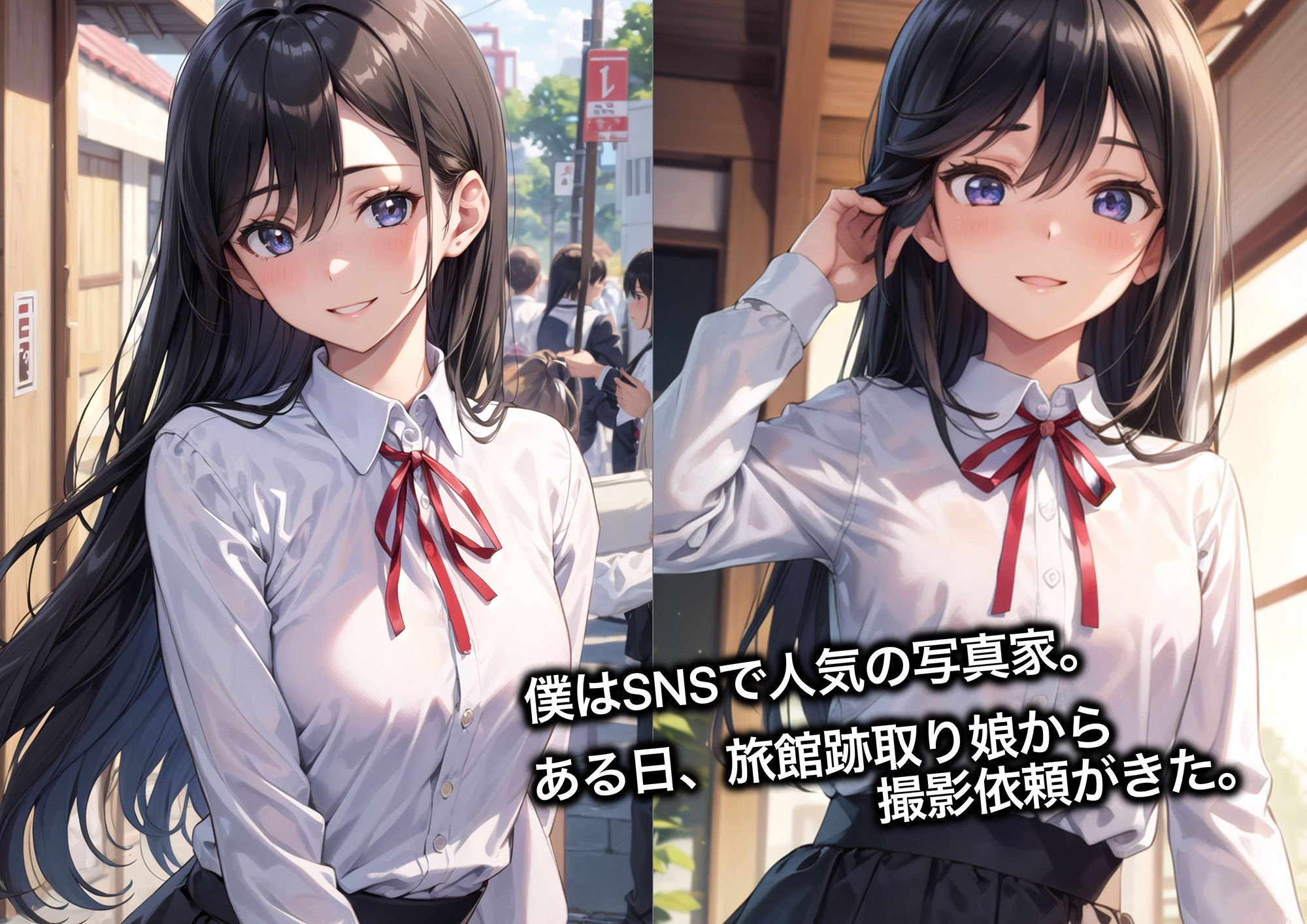 旅館跡取り娘 撮影会エロCG集【AI生成】 サンプル1ページ目