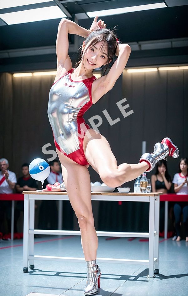 AI美少女 競泳水着コスプレ写真集 サンプル7ページ目