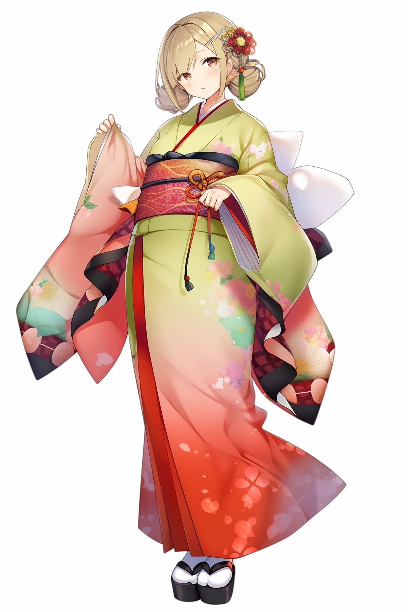 【女キャラ全身立ち絵ジョブ別5】著作権フリーの高解像度素材（100枚） サンプル6ページ目