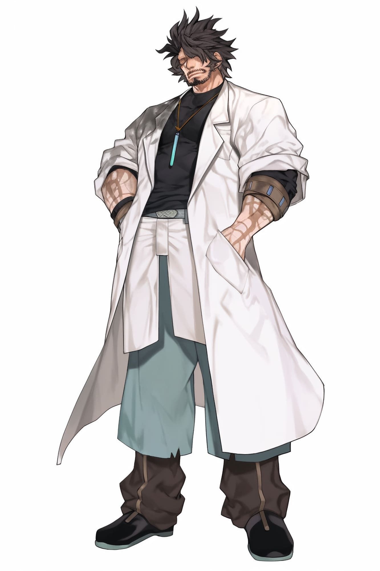 【男キャラ全身立ち絵ジョブ別5】著作権フリーの高解像度素材（100枚） サンプル8ページ目