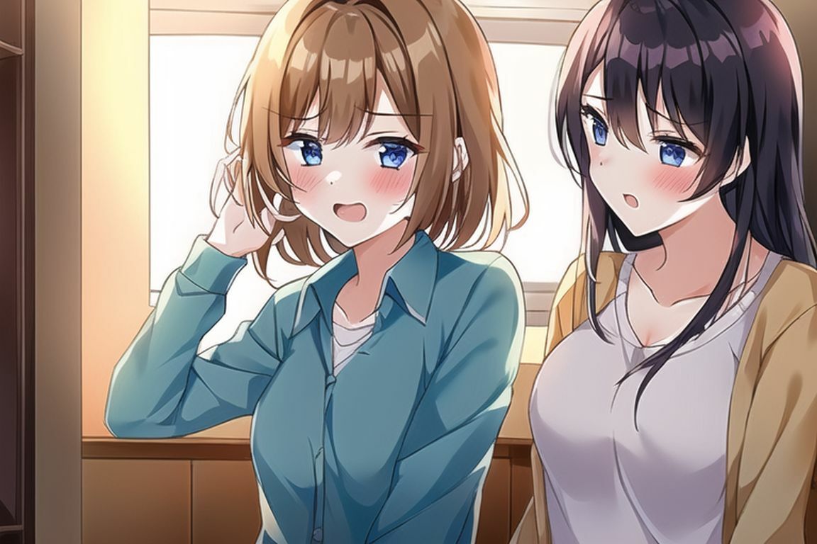 女二人で共同百合生活 サンプル3ページ目