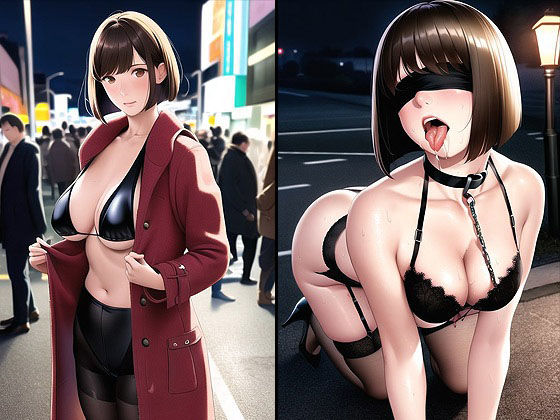 コートで隠して深夜のお散歩 Act.01 サンプル9ページ目