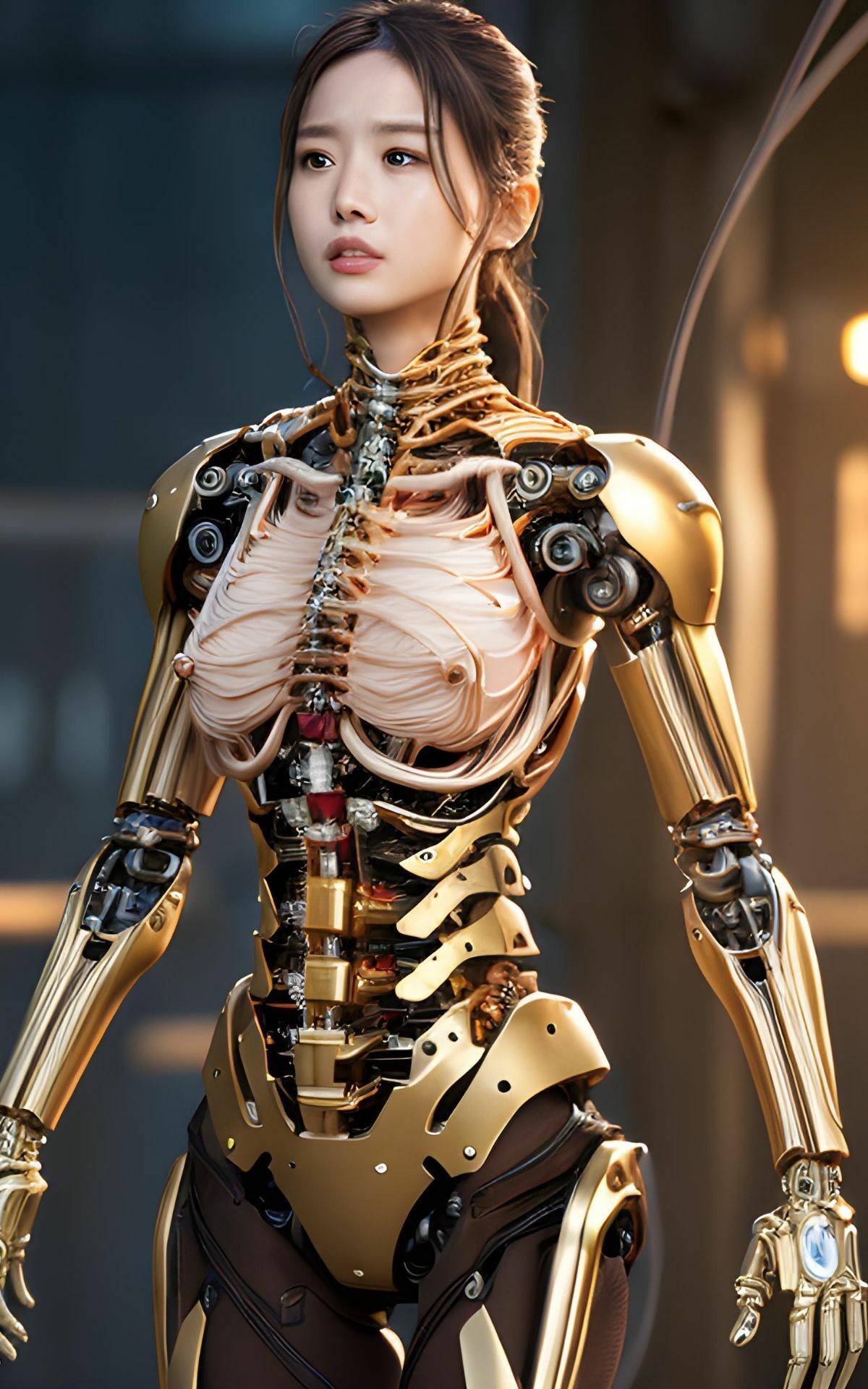 「ロボットすぎる女の子たち」AICG集 サンプル1ページ目